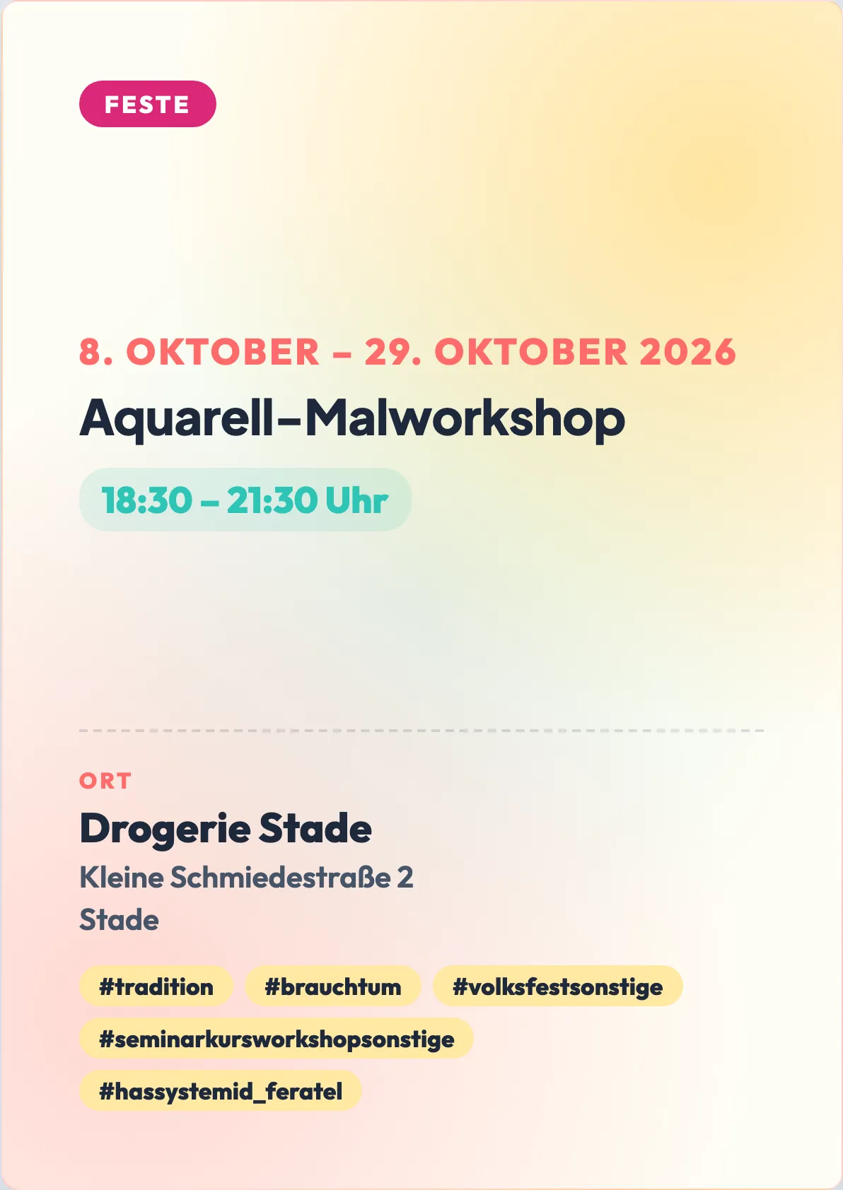 Veranstaltungsflyer