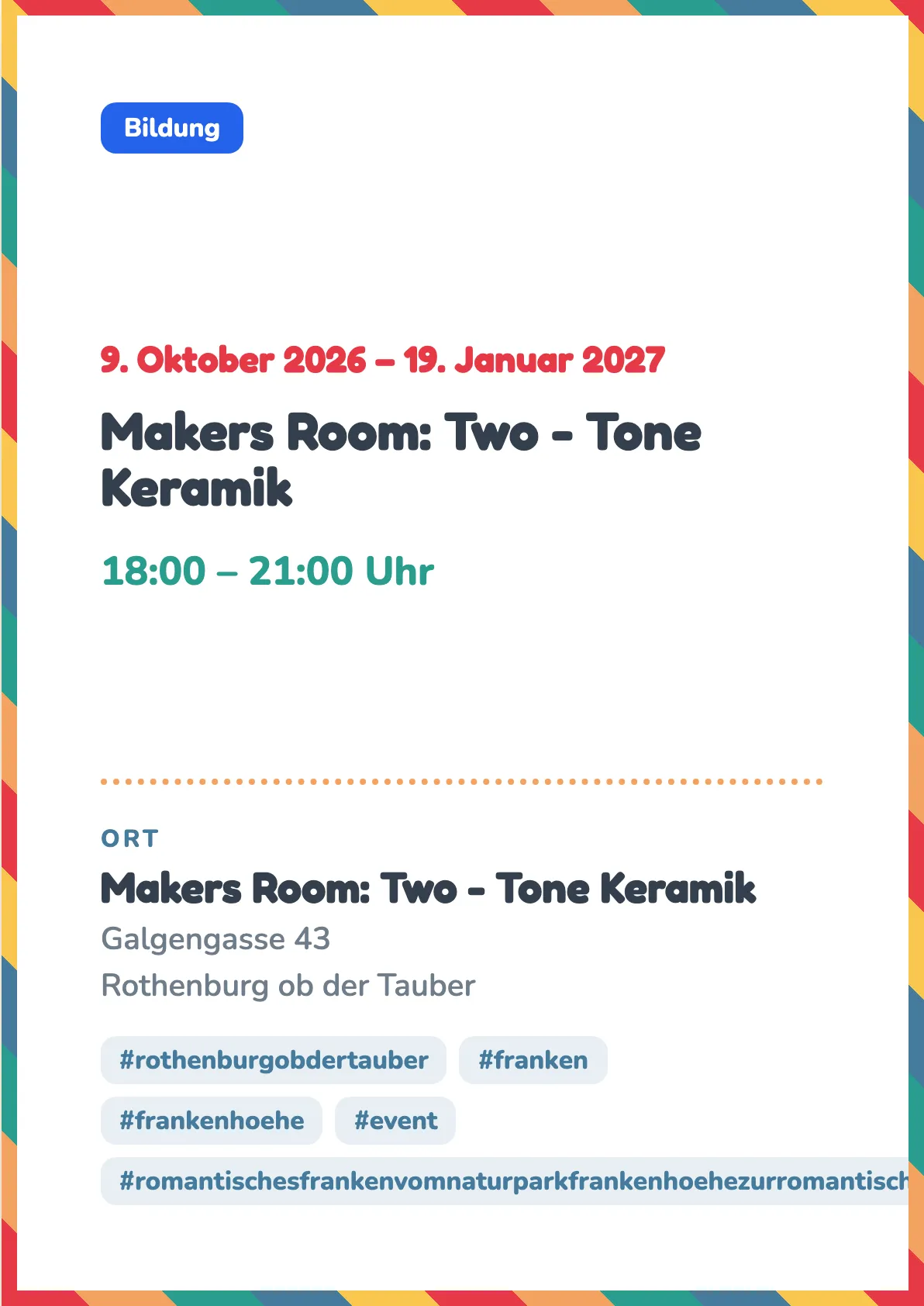 Veranstaltungsflyer