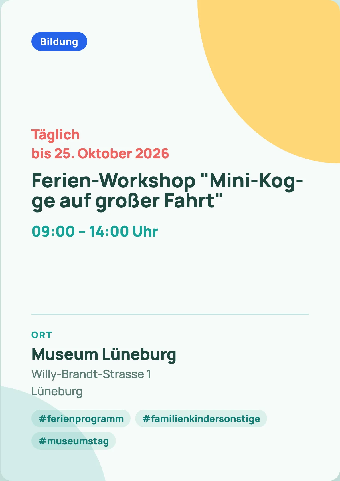 Veranstaltungsflyer