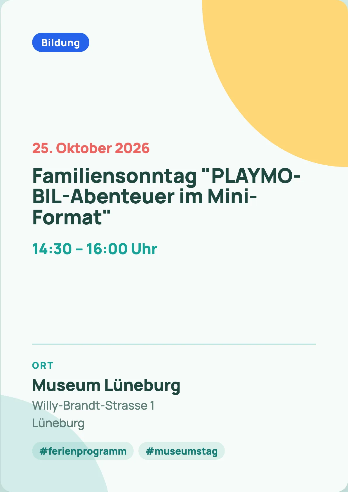 Veranstaltungsflyer