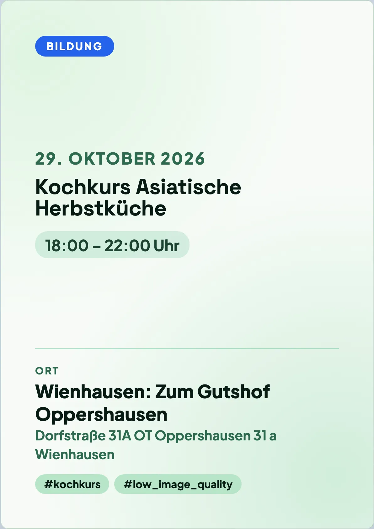 Veranstaltungsflyer