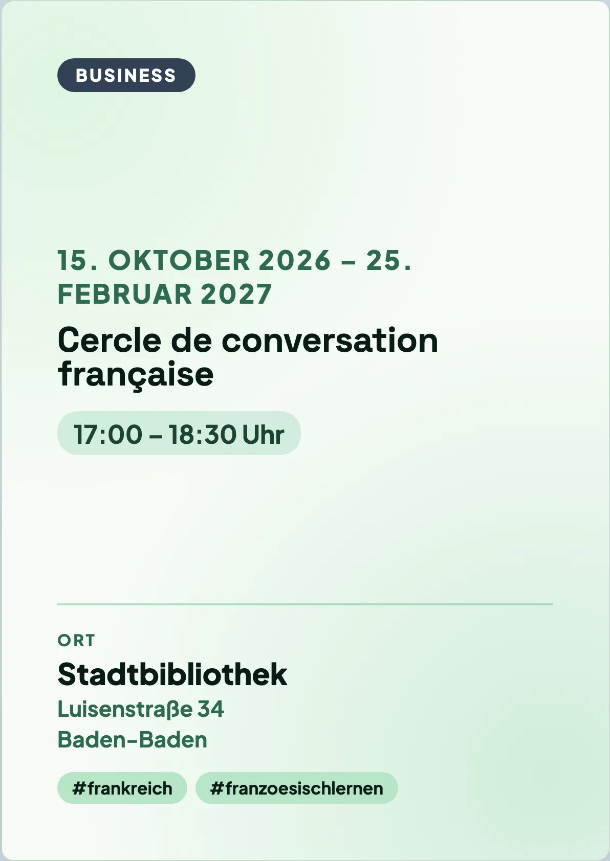 Veranstaltungsflyer