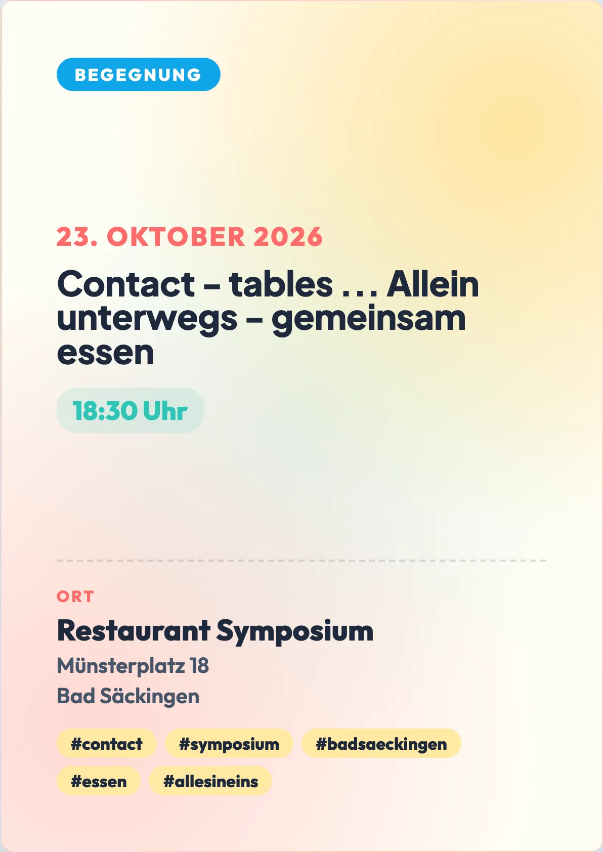 Veranstaltungsflyer