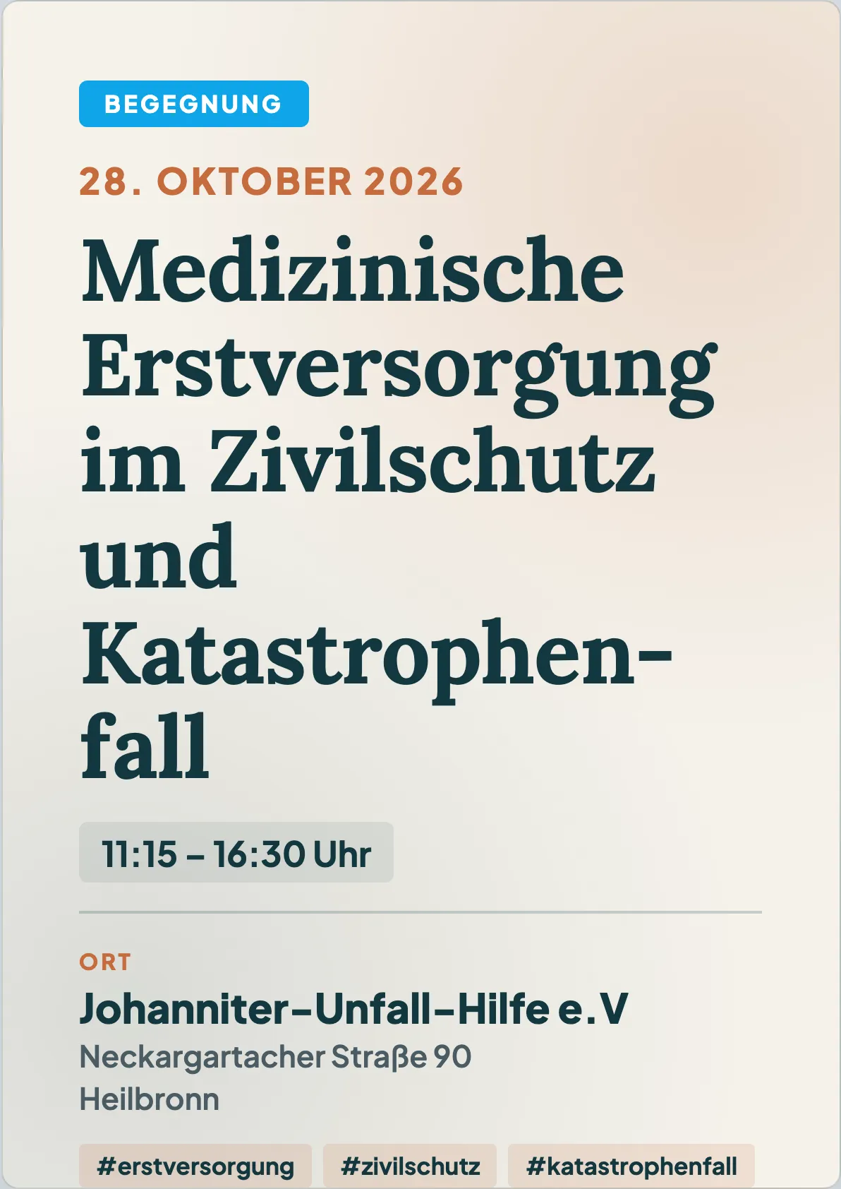 Veranstaltungsflyer