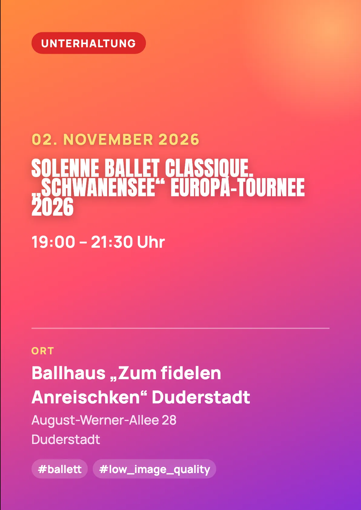 Veranstaltungsflyer