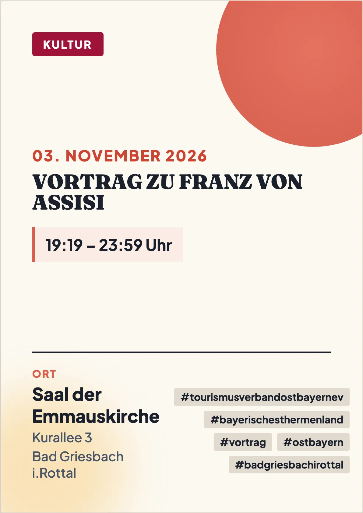 Veranstaltungsflyer