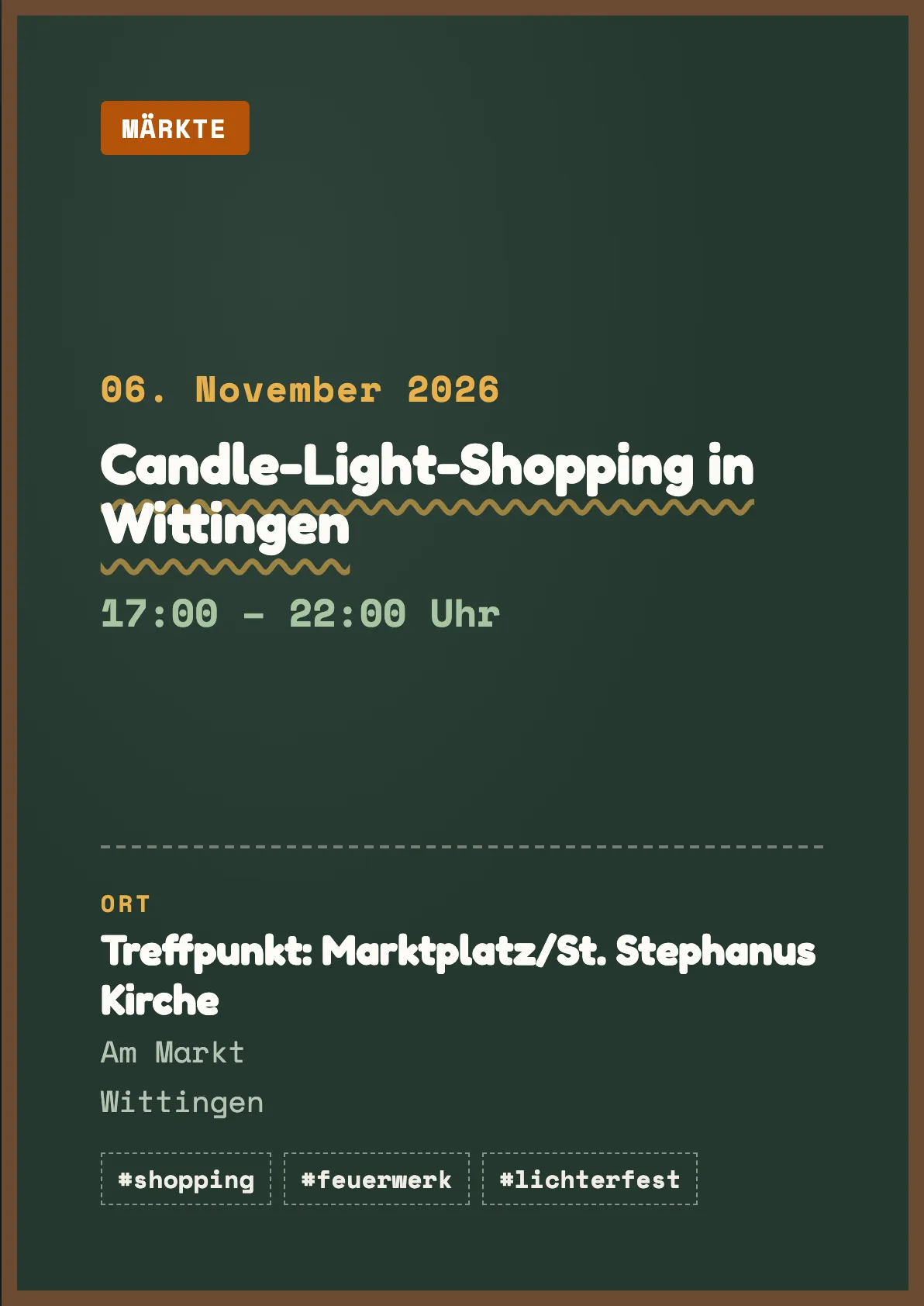 Veranstaltungsflyer