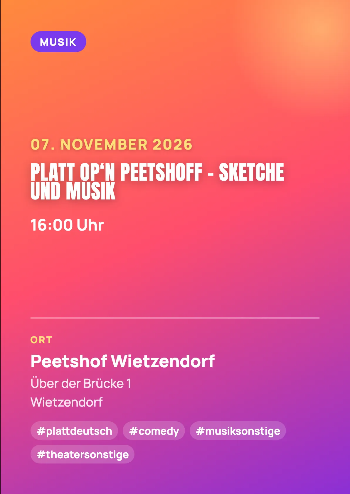 Veranstaltungsflyer