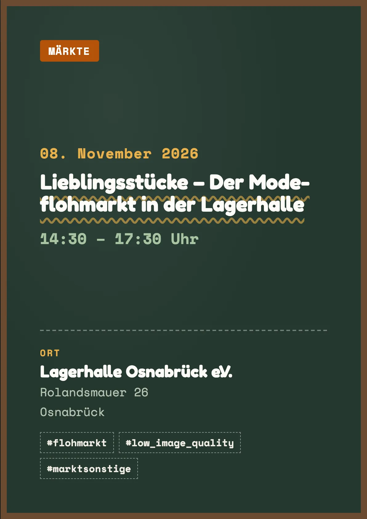 Veranstaltungsflyer