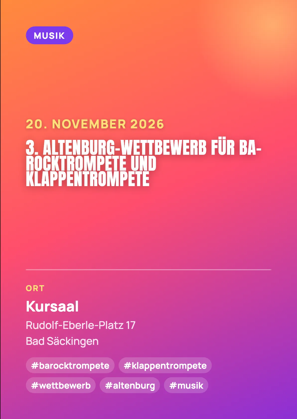 Veranstaltungsflyer
