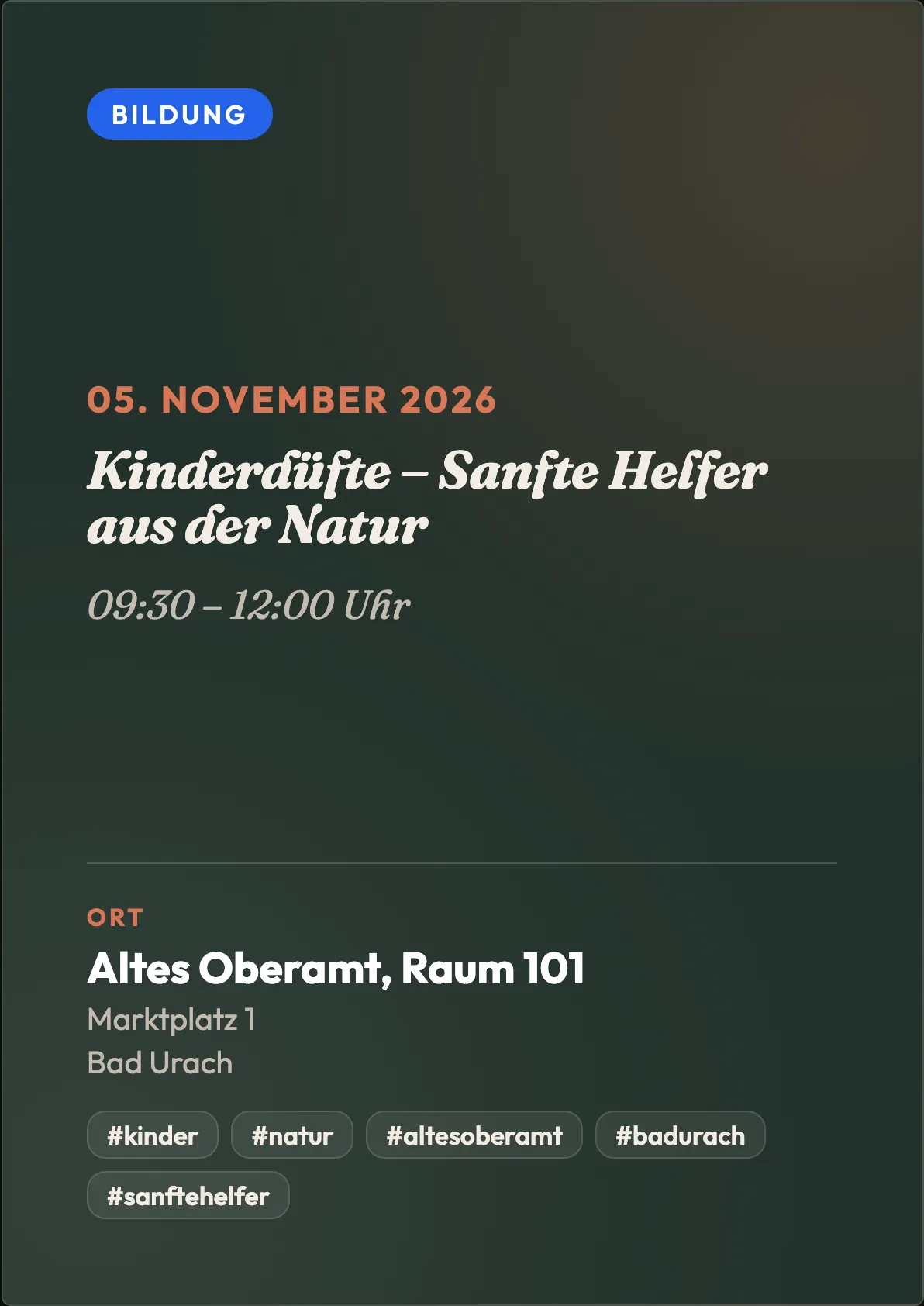 Veranstaltungsflyer