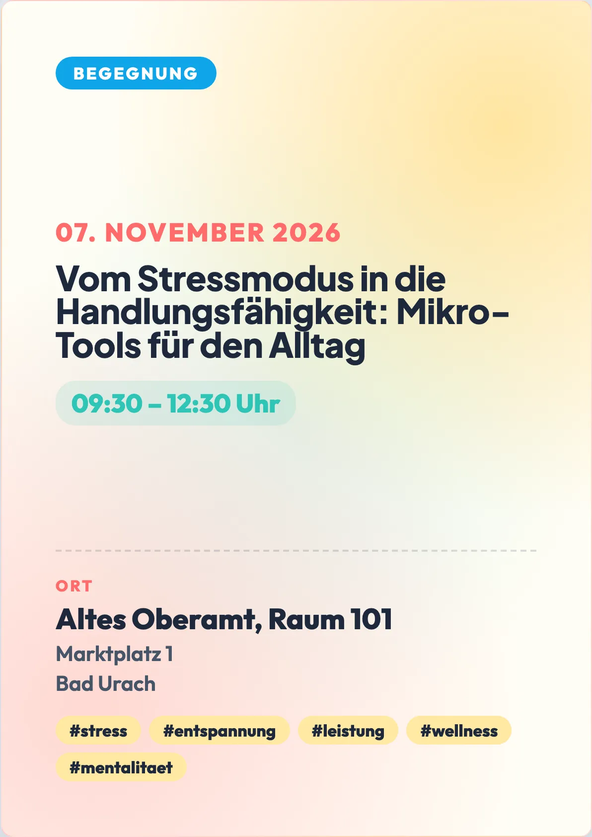 Veranstaltungsflyer