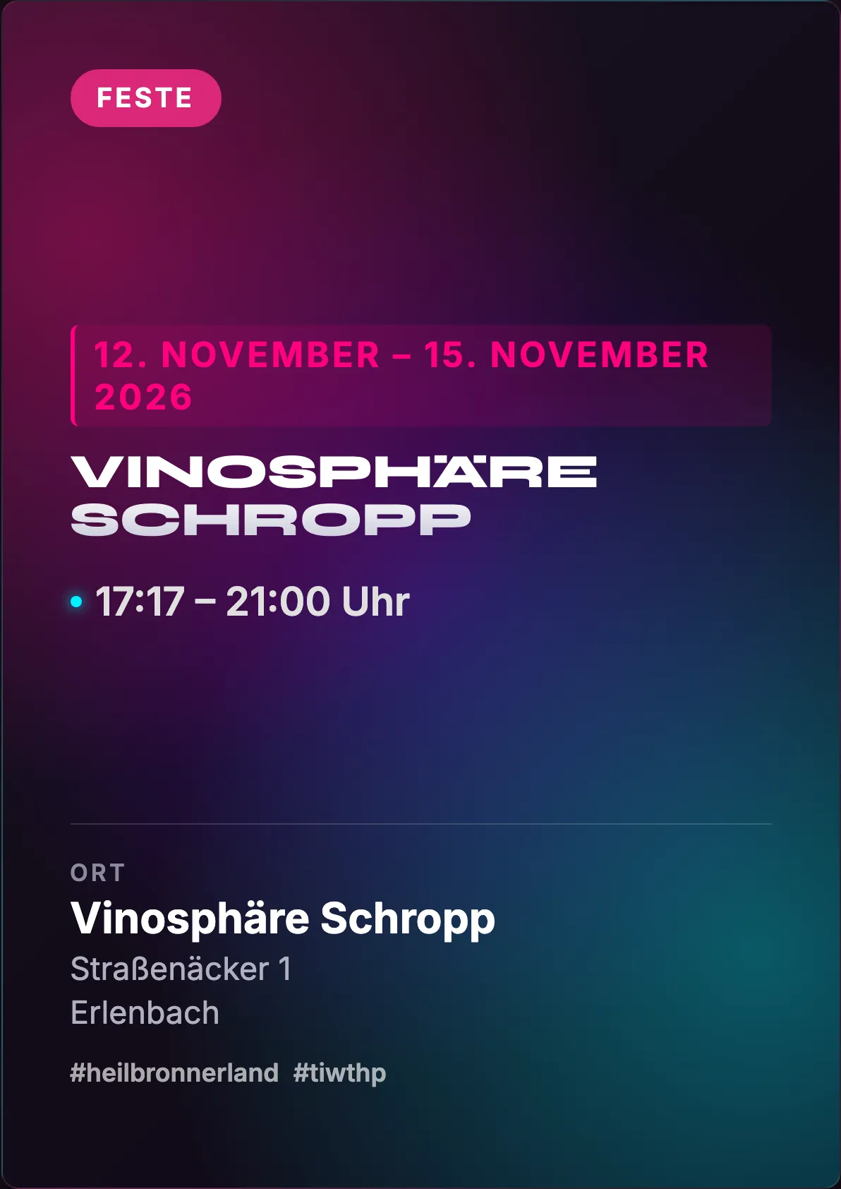 Veranstaltungsflyer