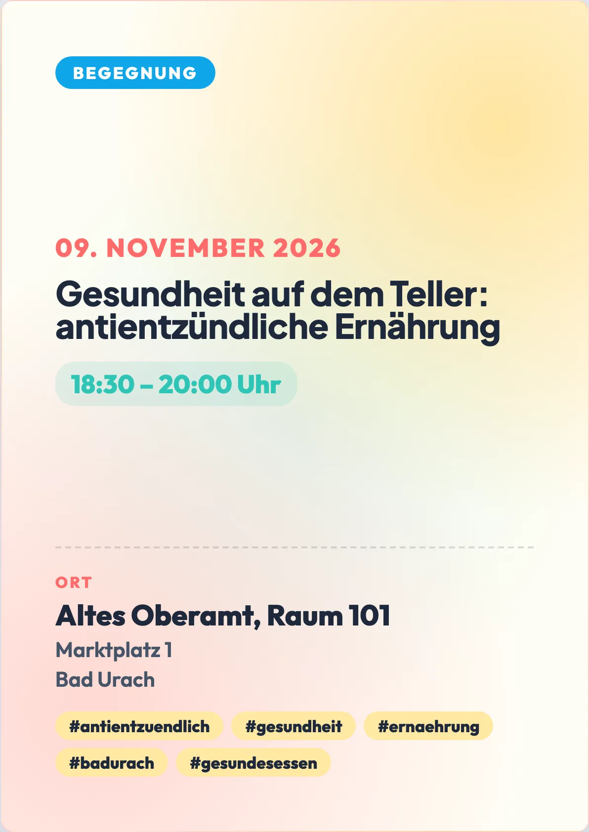 Veranstaltungsflyer