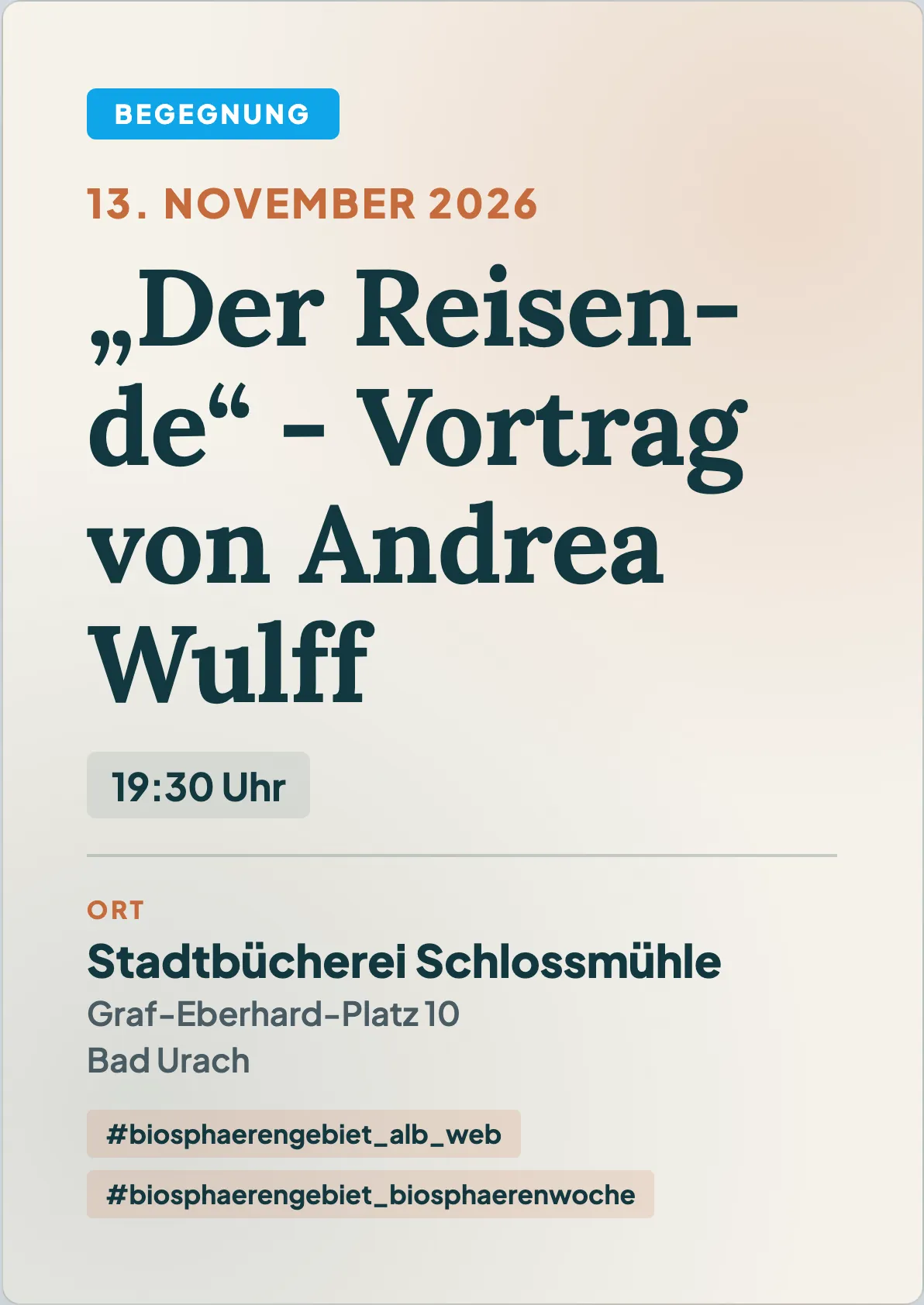 Veranstaltungsflyer