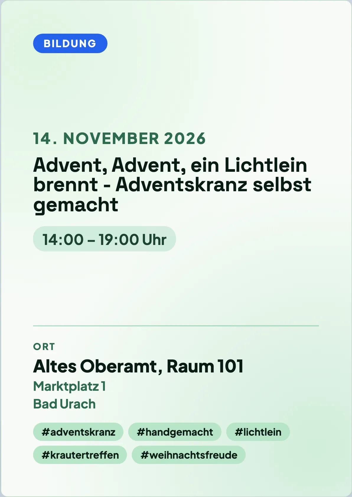 Veranstaltungsflyer