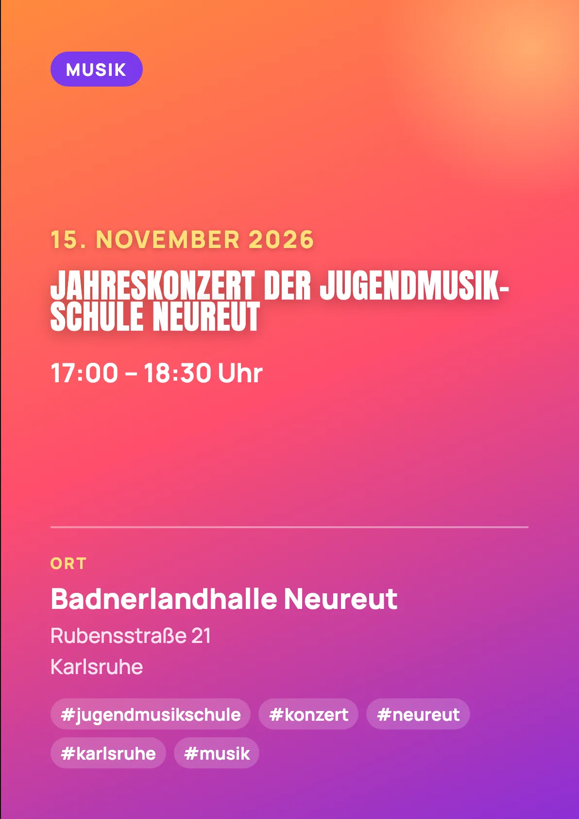 Veranstaltungsflyer