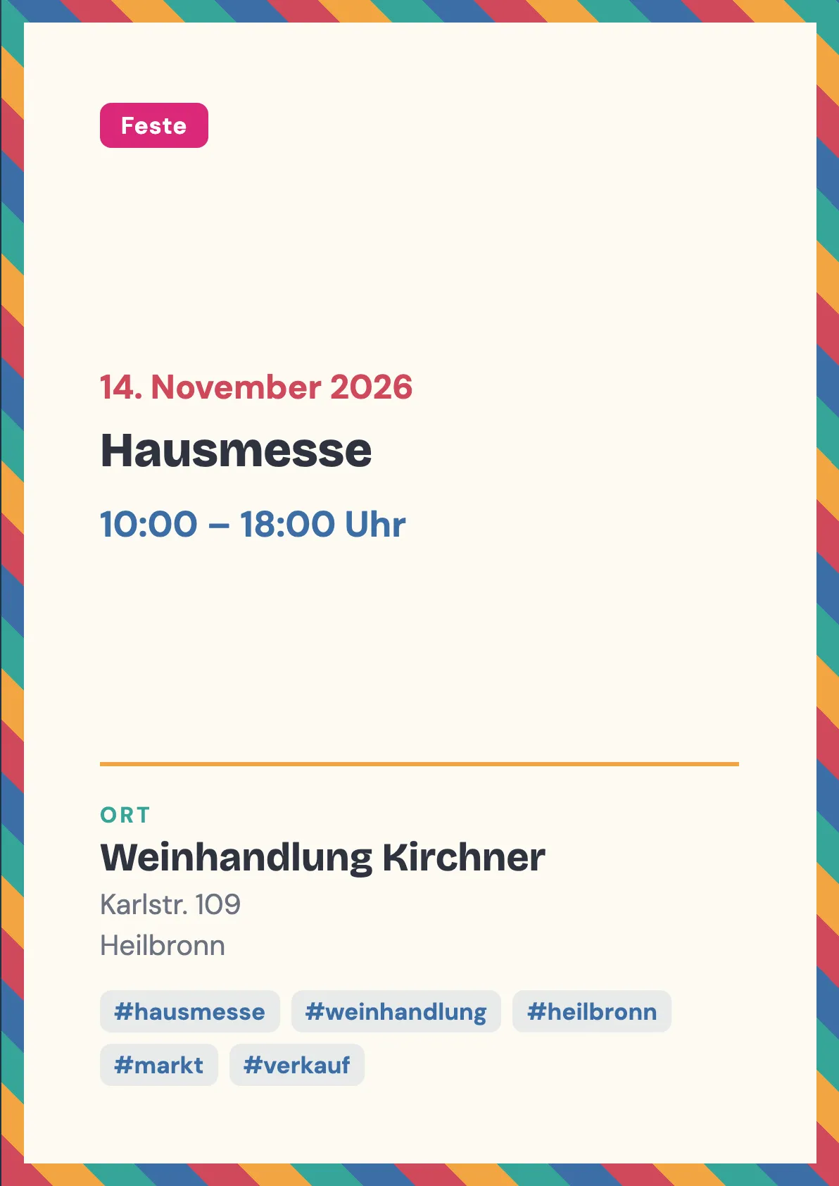 Veranstaltungsflyer