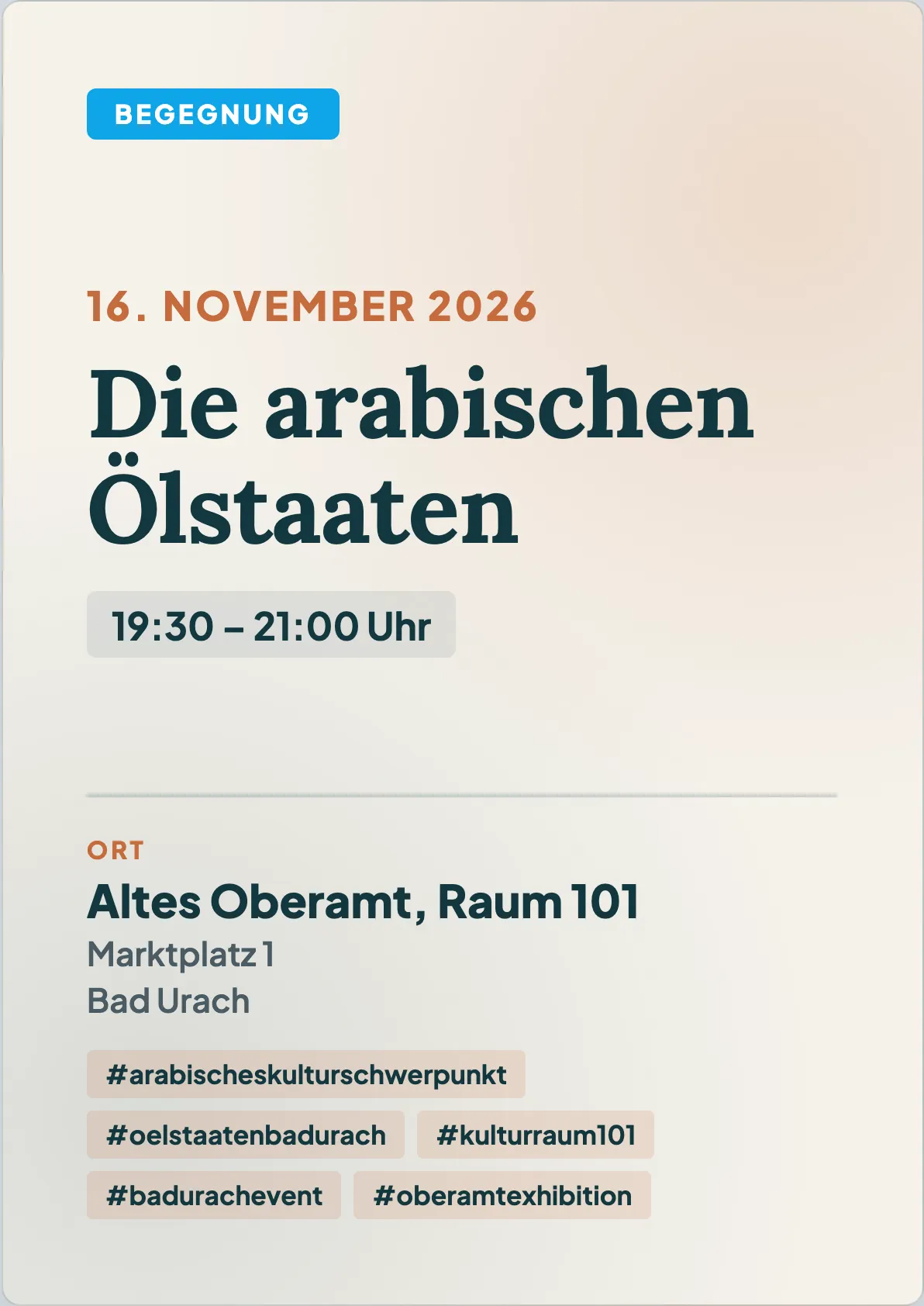 Veranstaltungsflyer