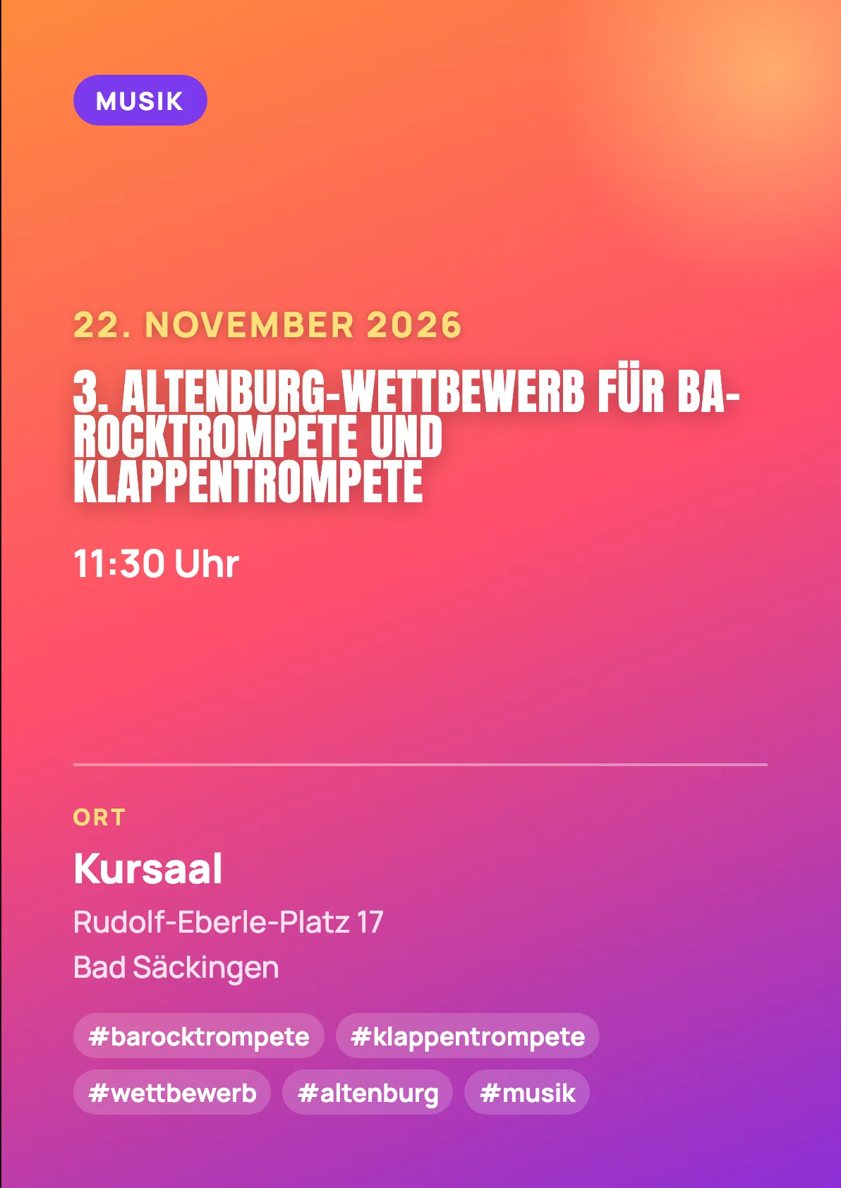 Veranstaltungsflyer