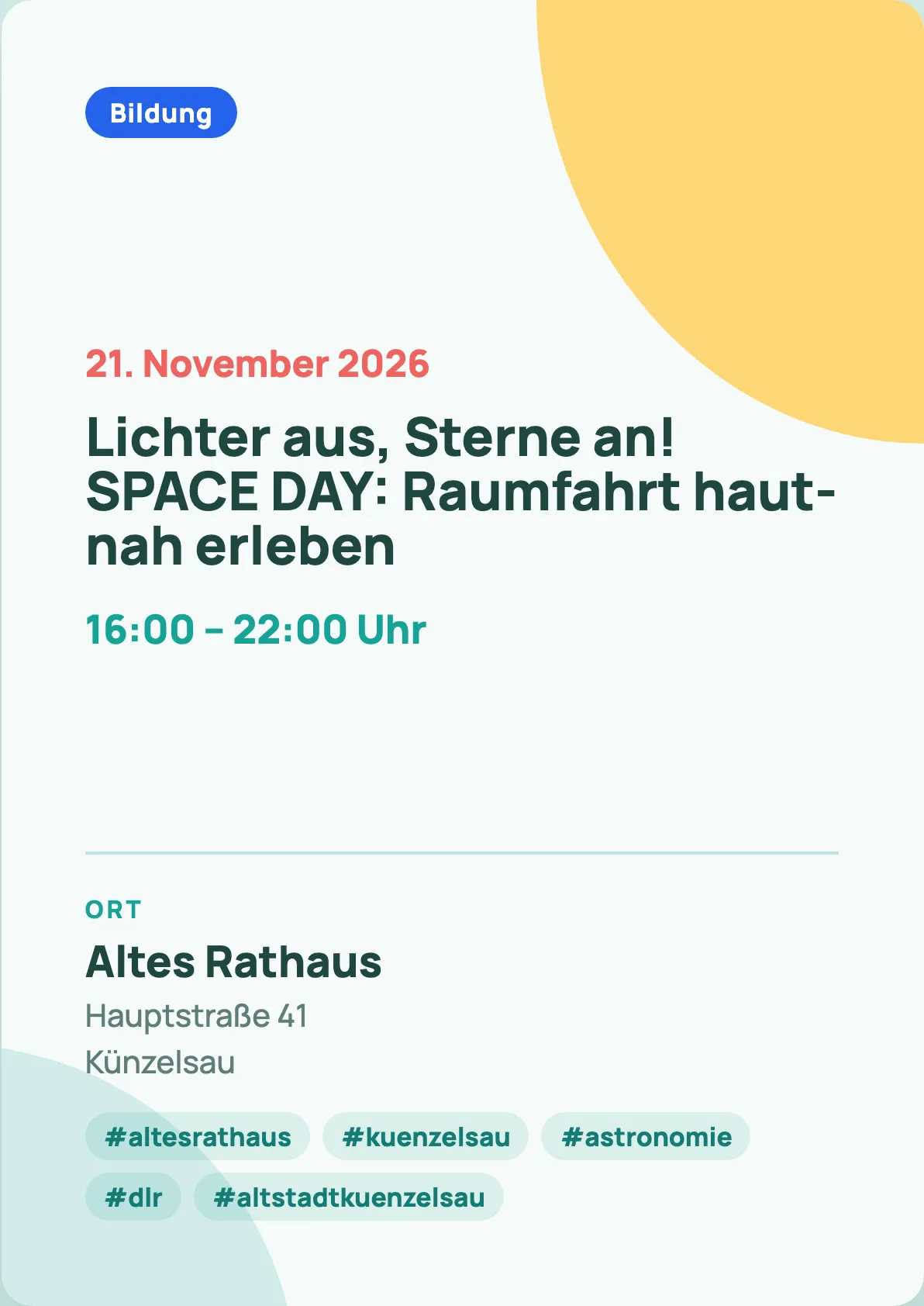 Veranstaltungsflyer