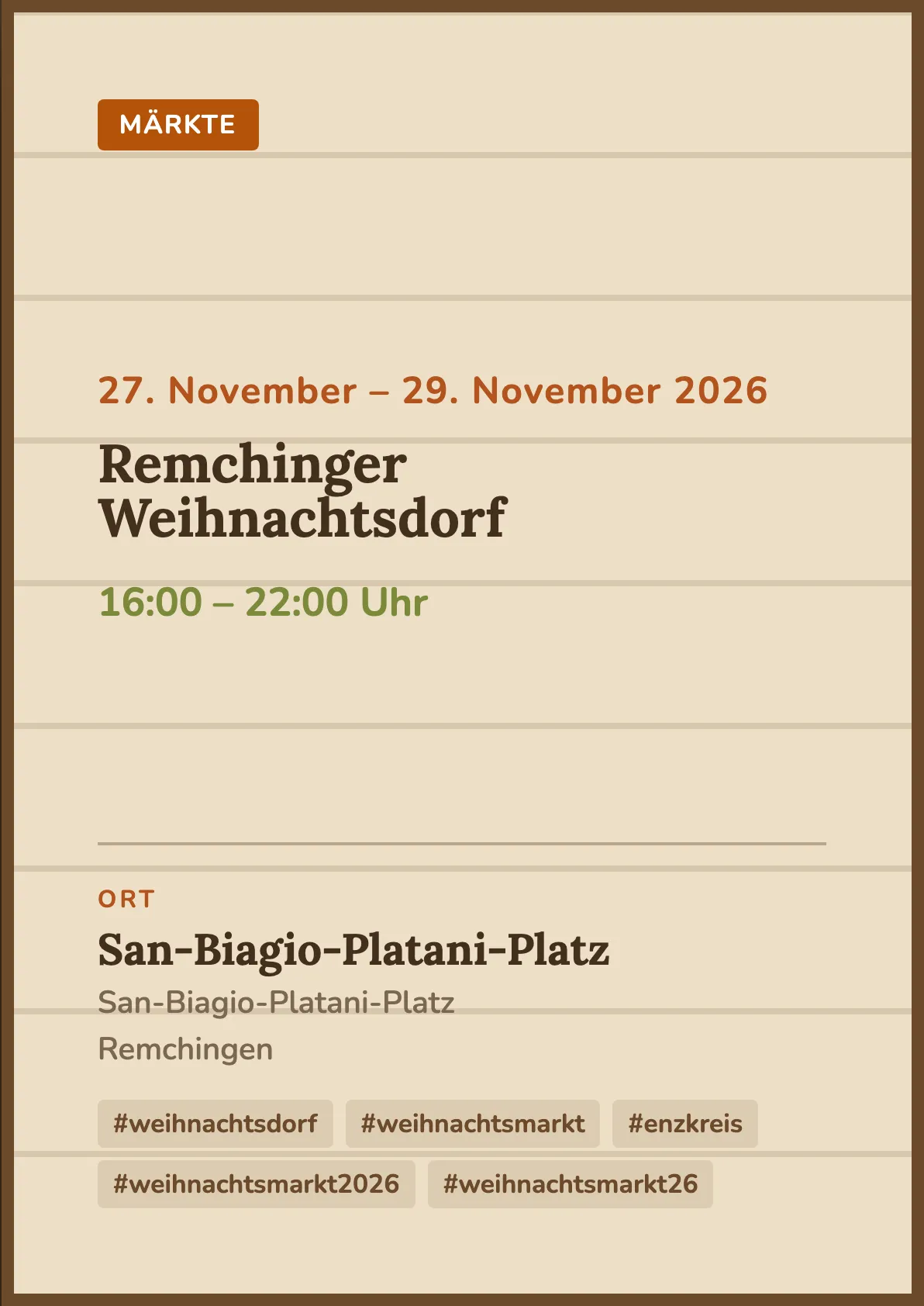 Veranstaltungsflyer