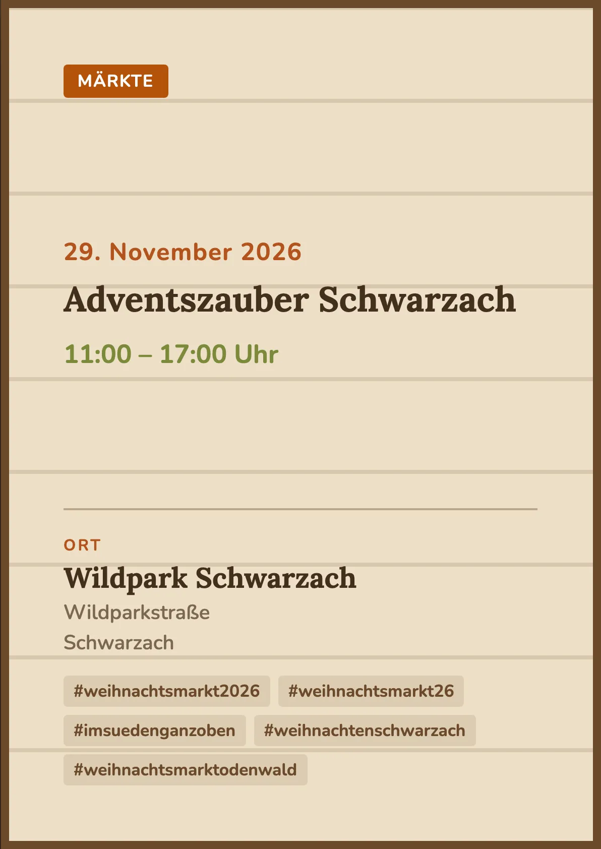 Veranstaltungsflyer