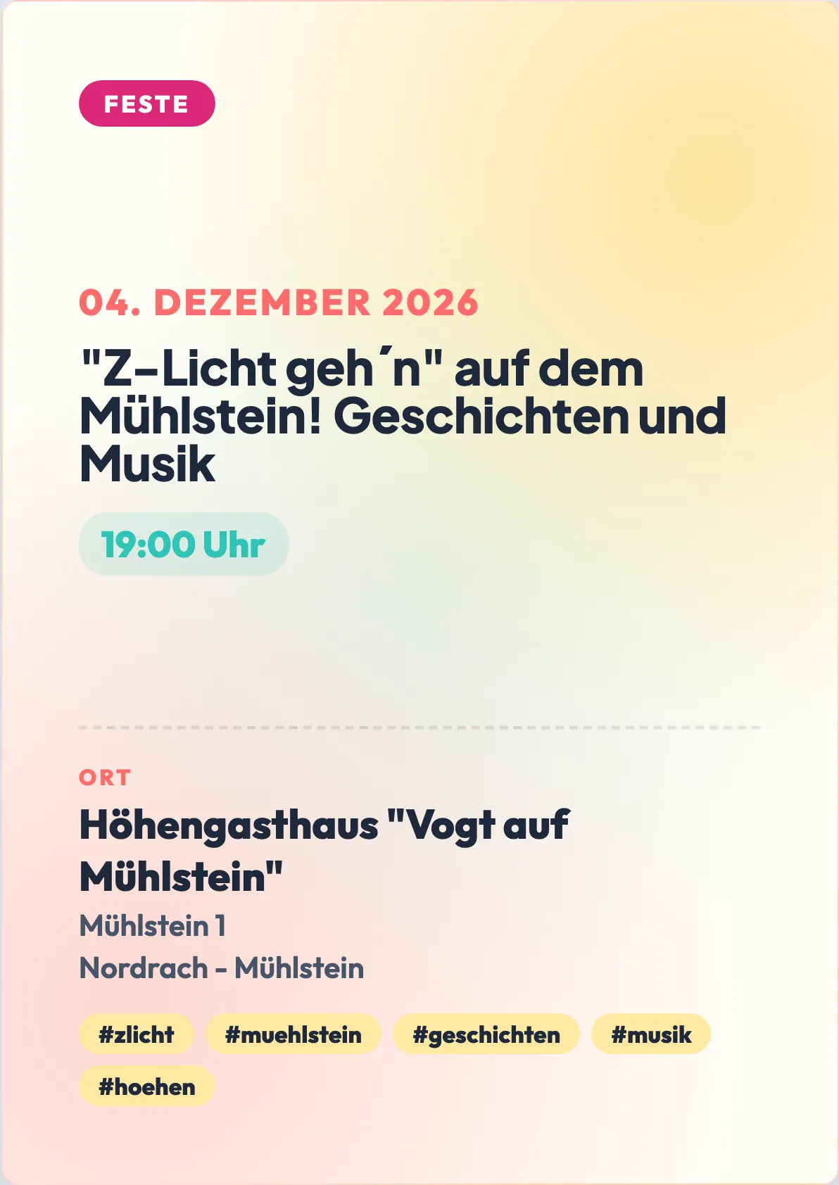 Veranstaltungsflyer