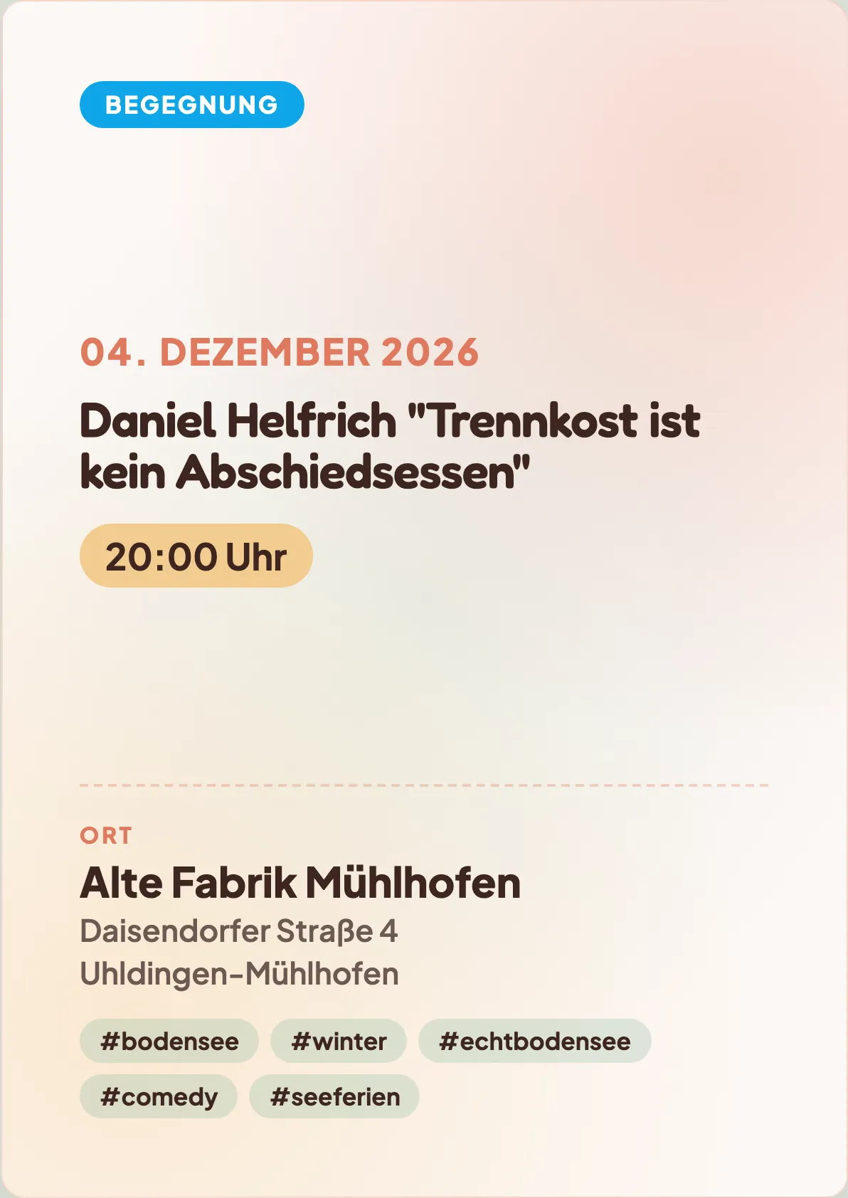Veranstaltungsflyer