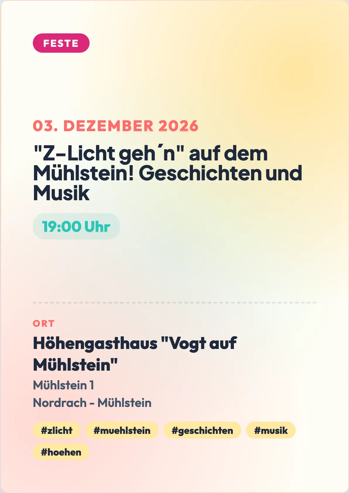 Veranstaltungsflyer