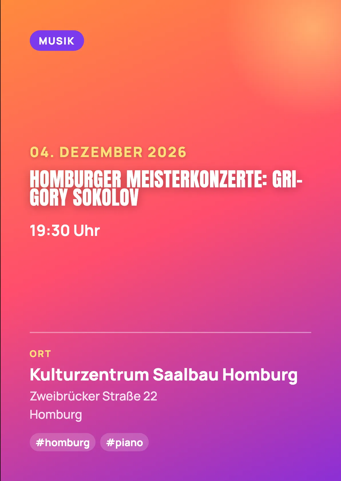 Veranstaltungsflyer