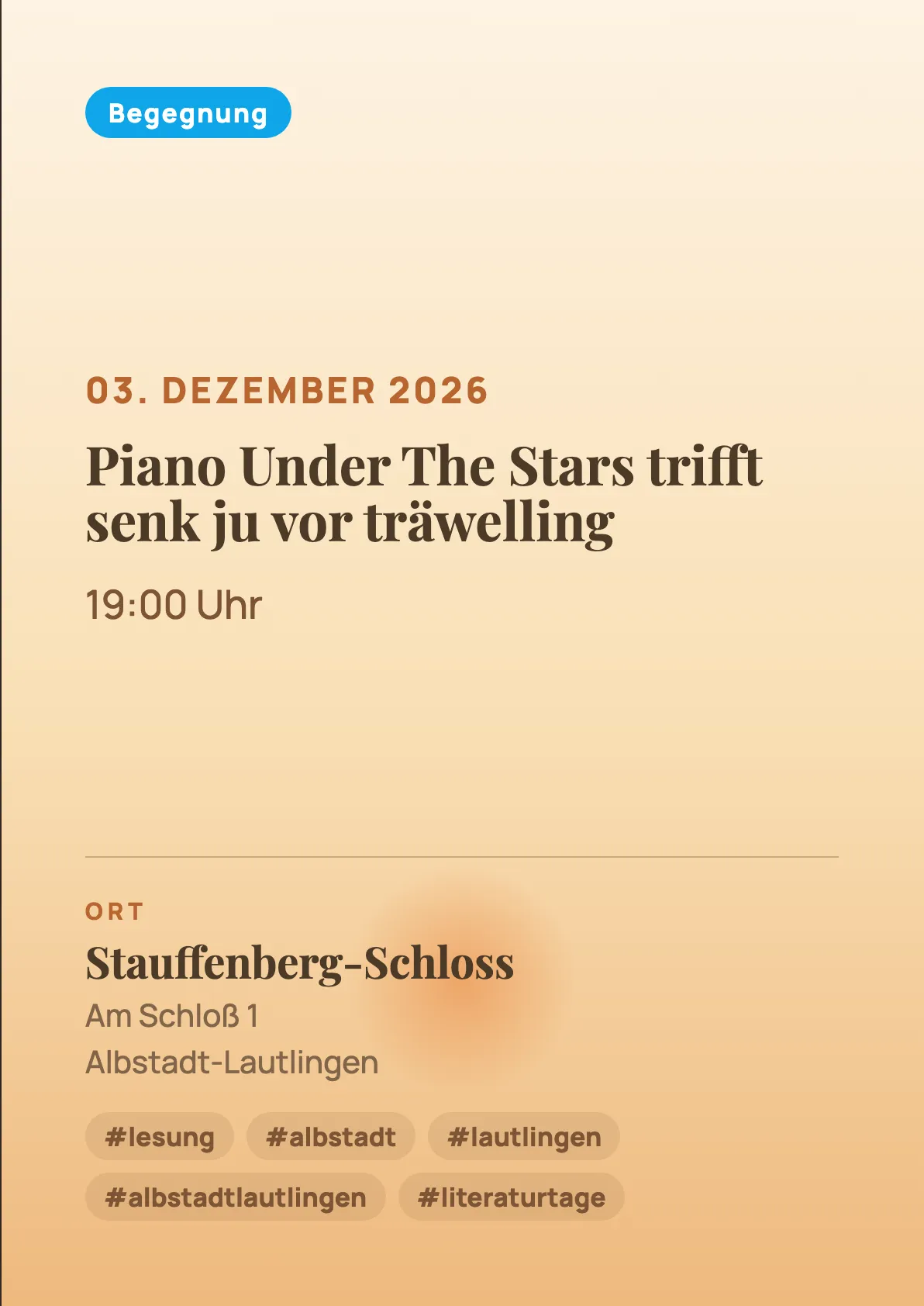 Veranstaltungsflyer