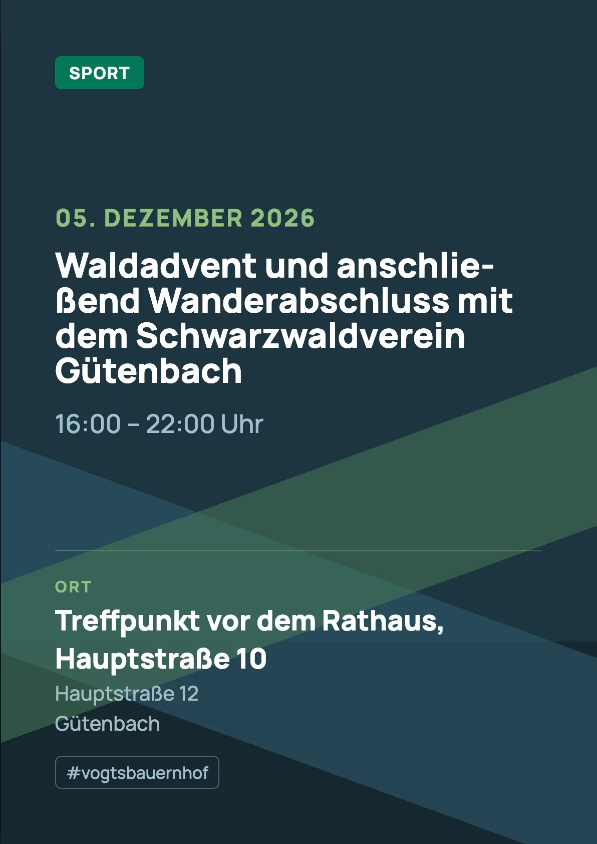 Veranstaltungsflyer