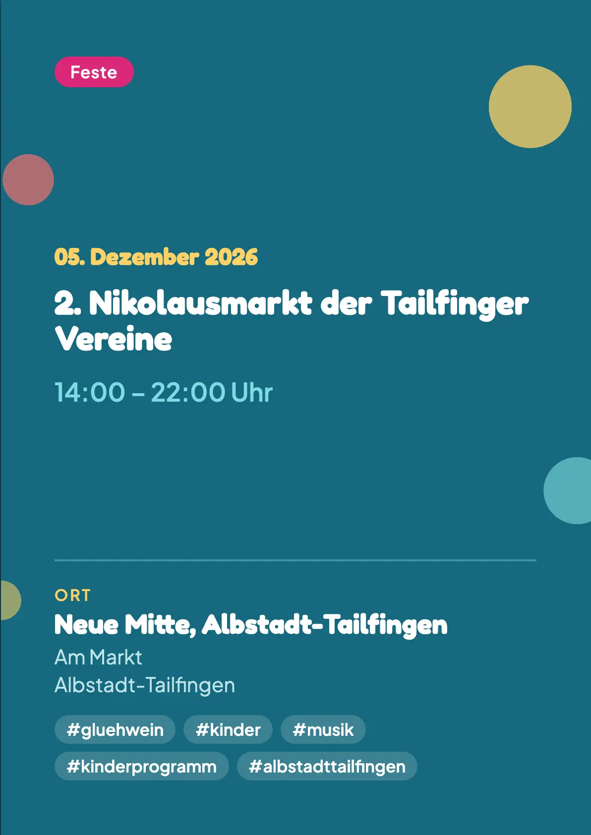 Veranstaltungsflyer