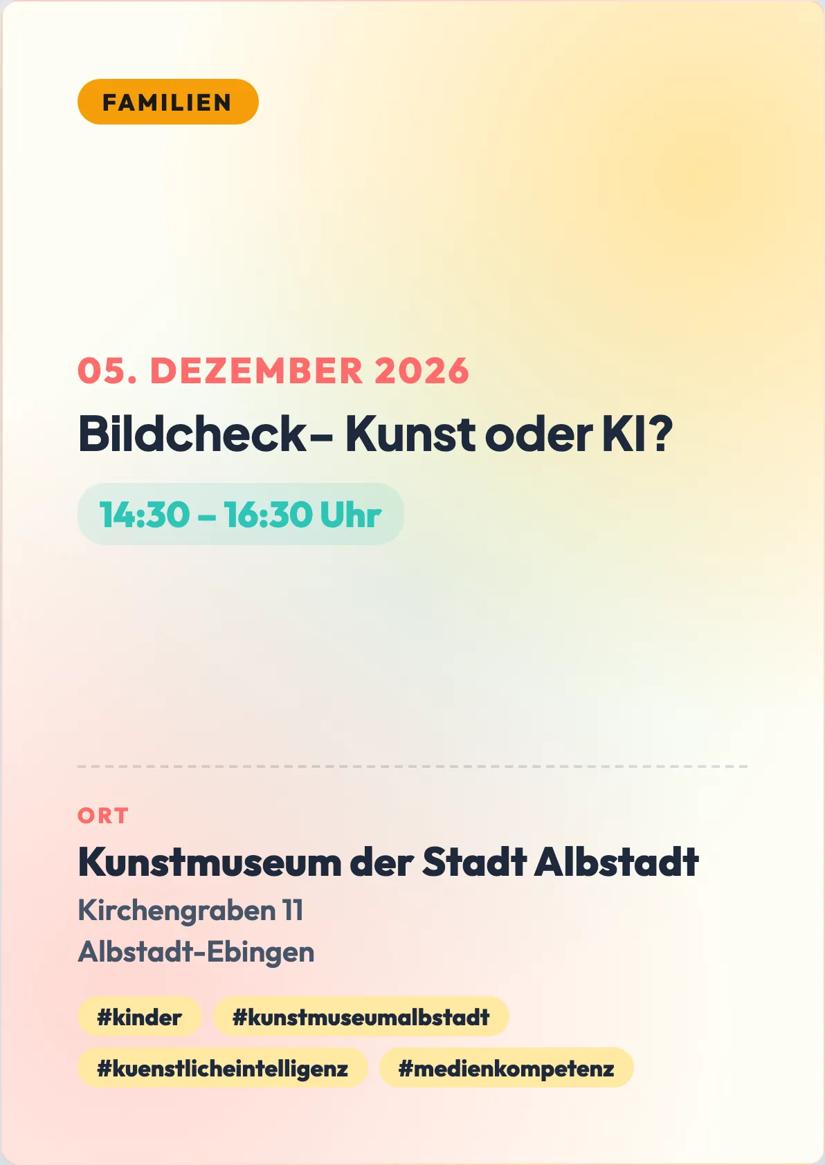 Veranstaltungsflyer