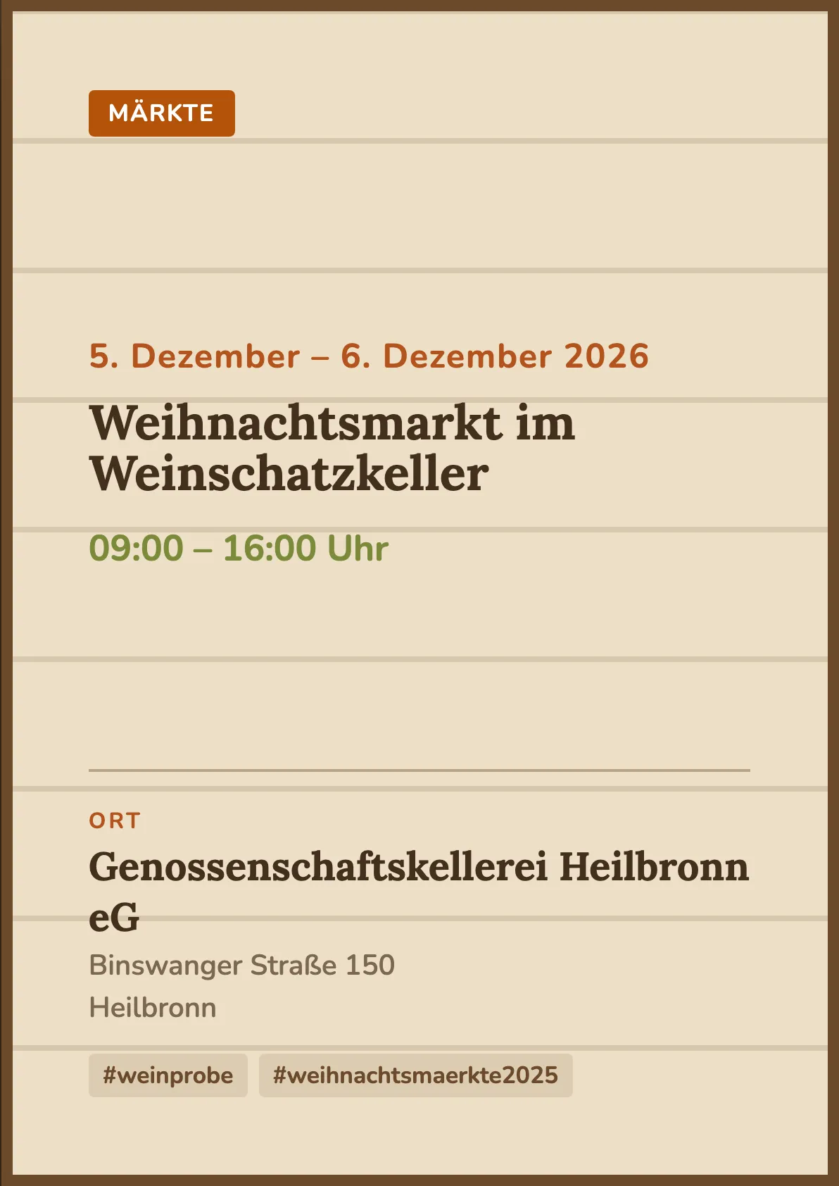 Veranstaltungsflyer