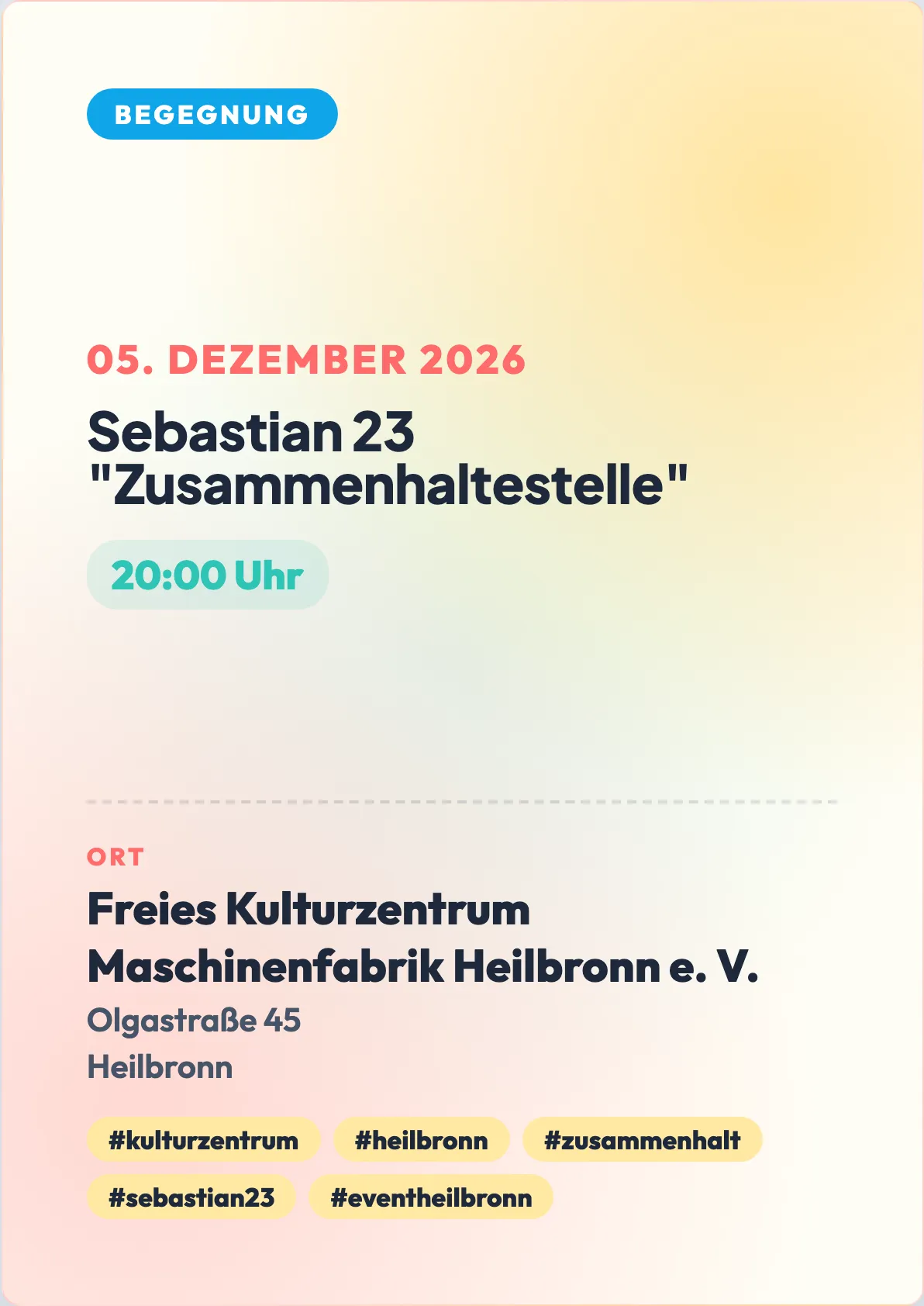 Veranstaltungsflyer