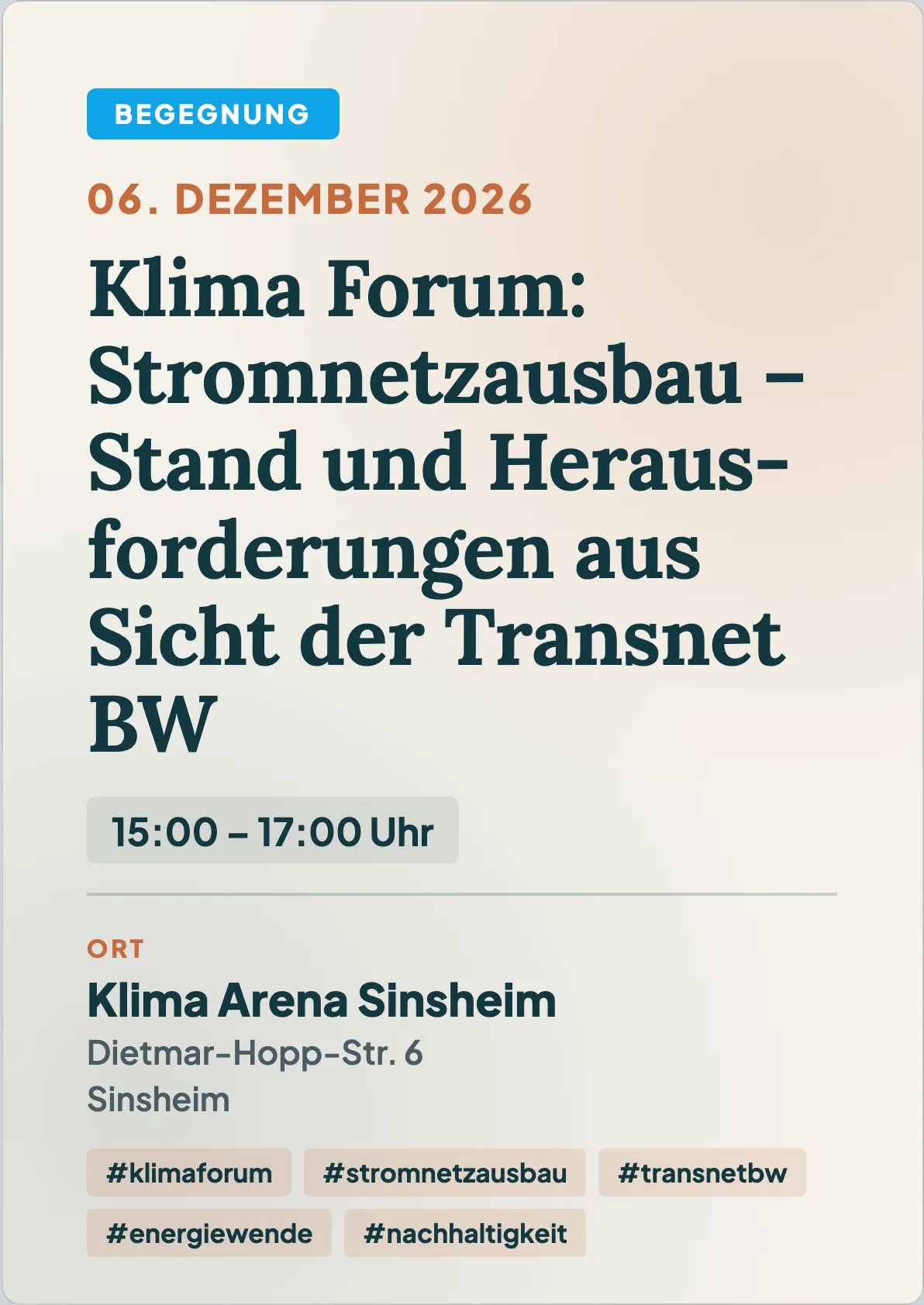 Veranstaltungsflyer