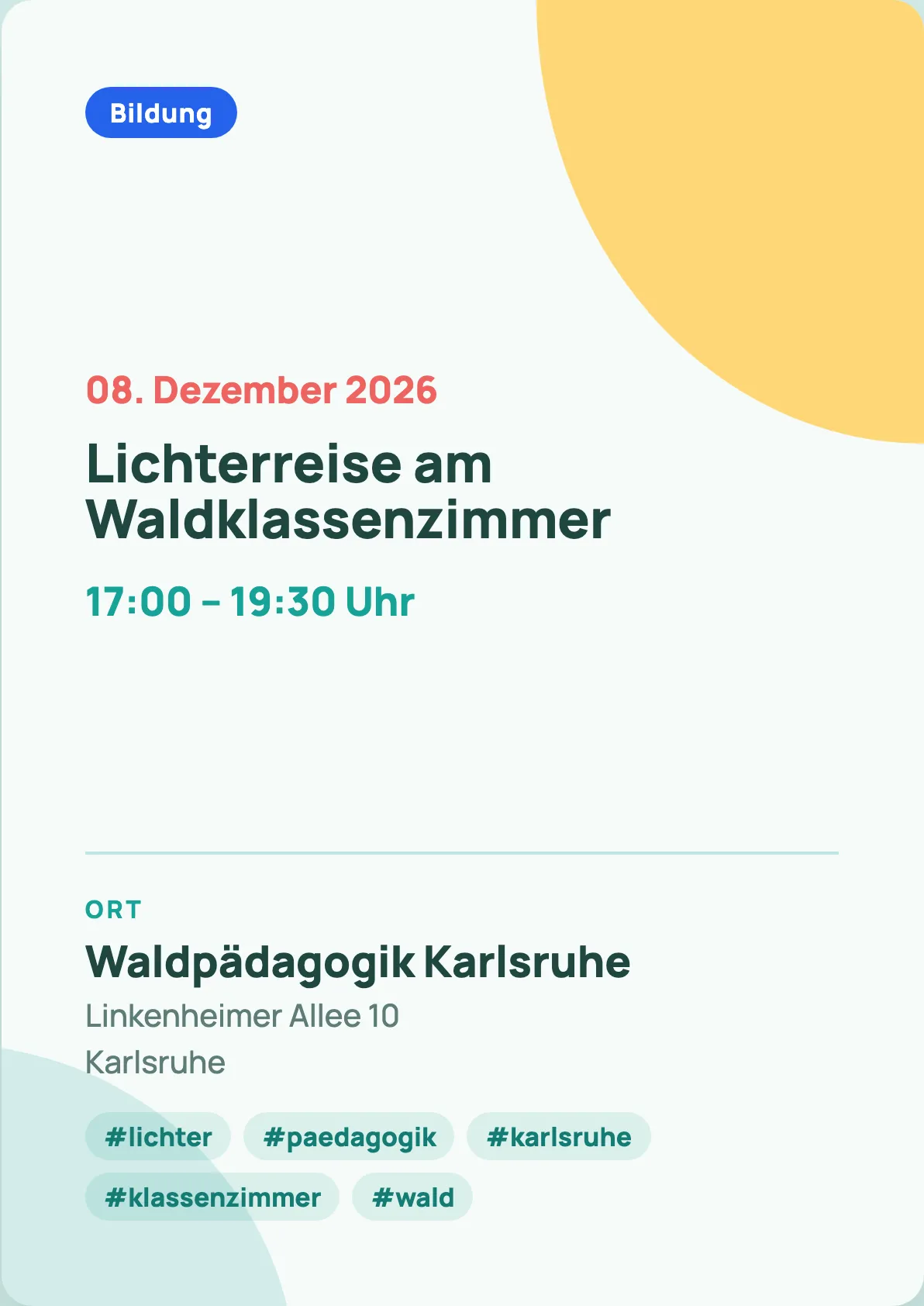 Veranstaltungsflyer