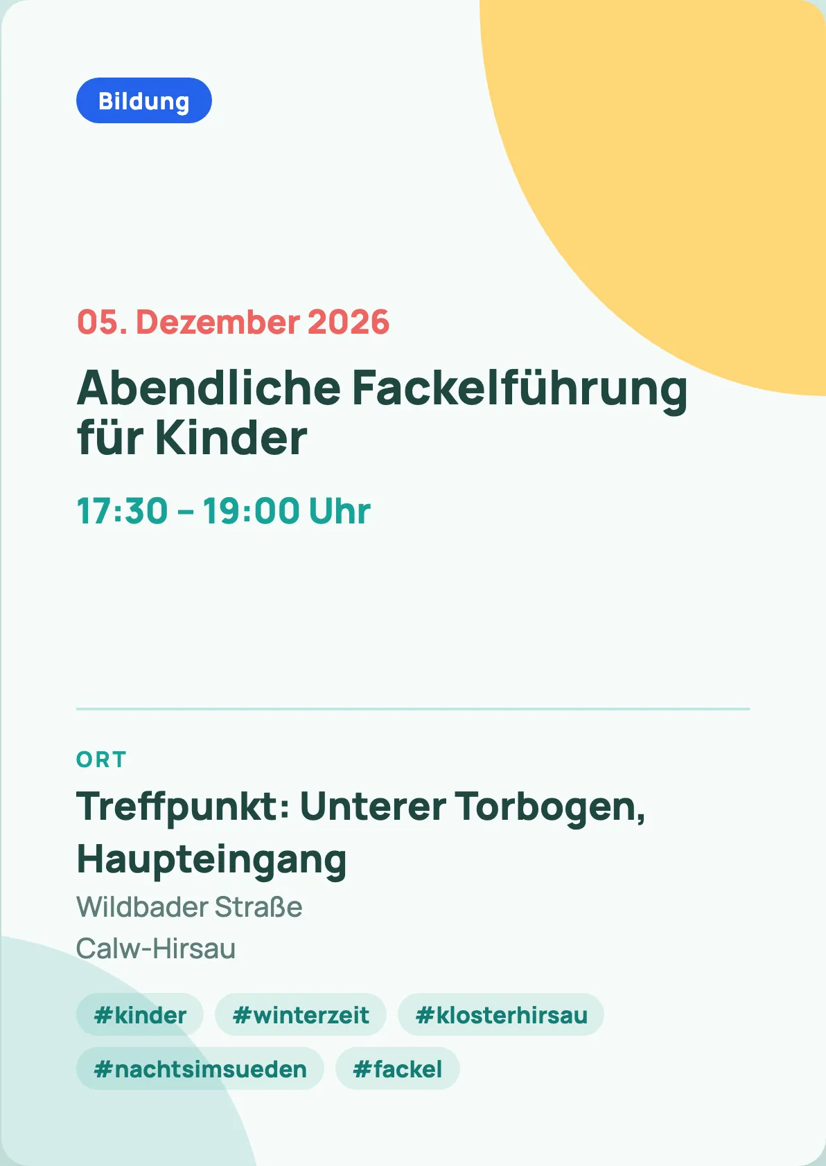 Veranstaltungsflyer