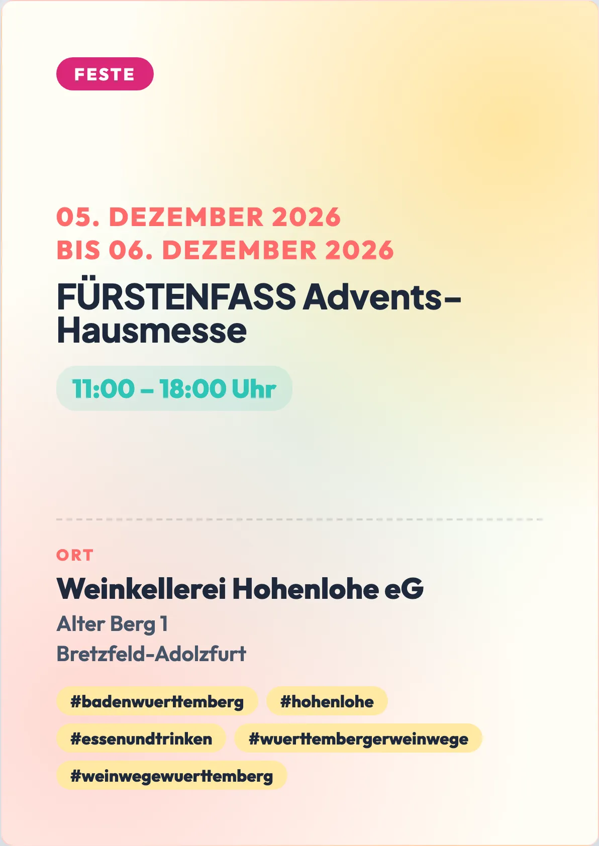 Veranstaltungsflyer