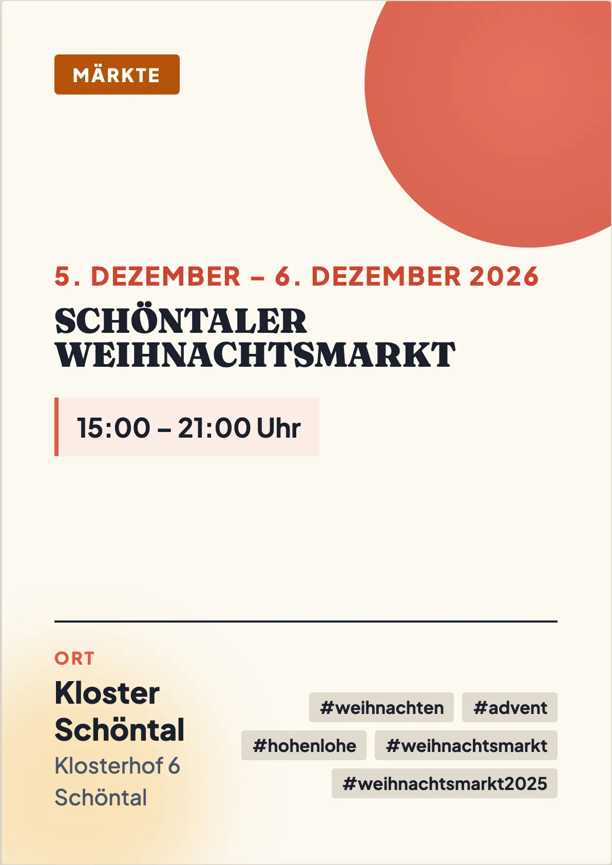 Veranstaltungsflyer