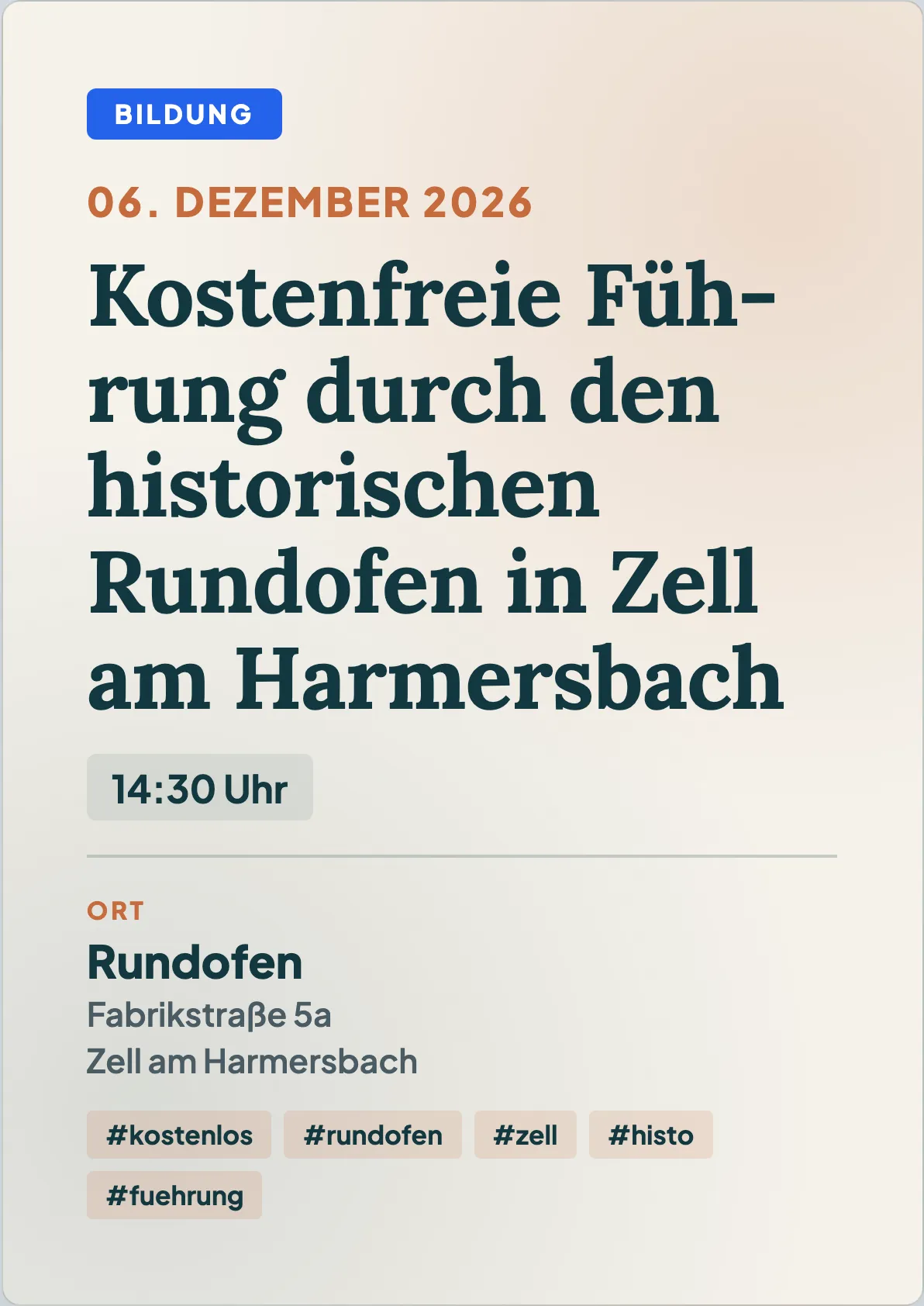 Veranstaltungsflyer
