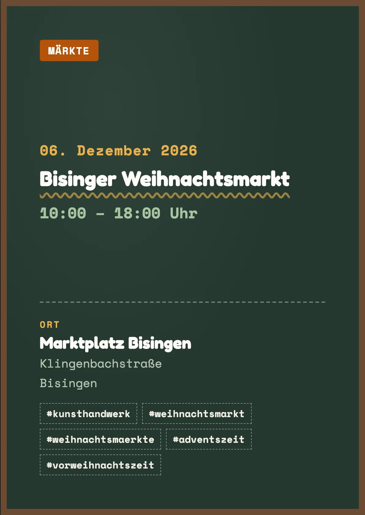 Veranstaltungsflyer
