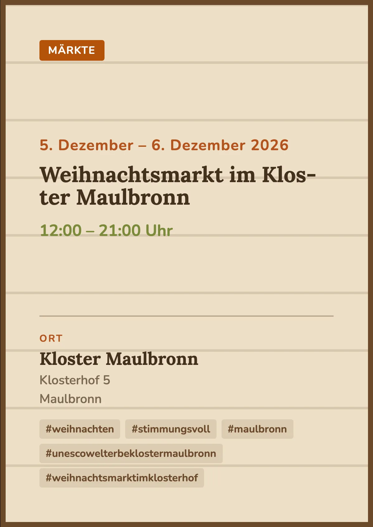 Veranstaltungsflyer
