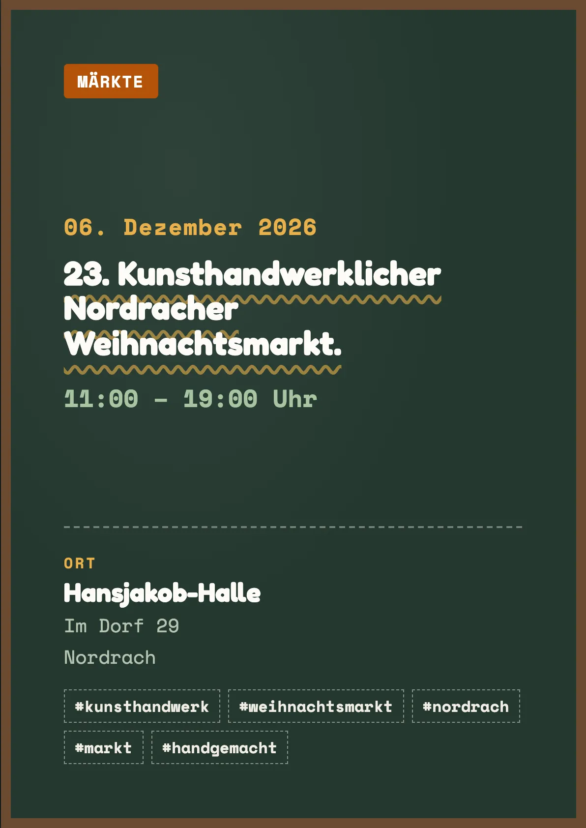 Veranstaltungsflyer