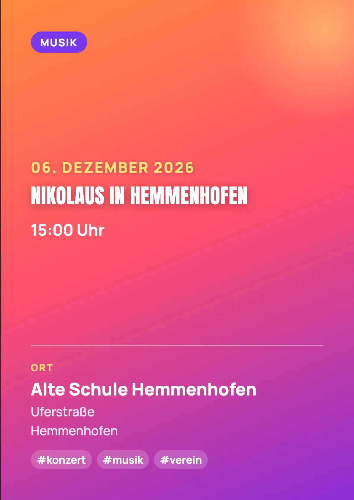 Veranstaltungsflyer