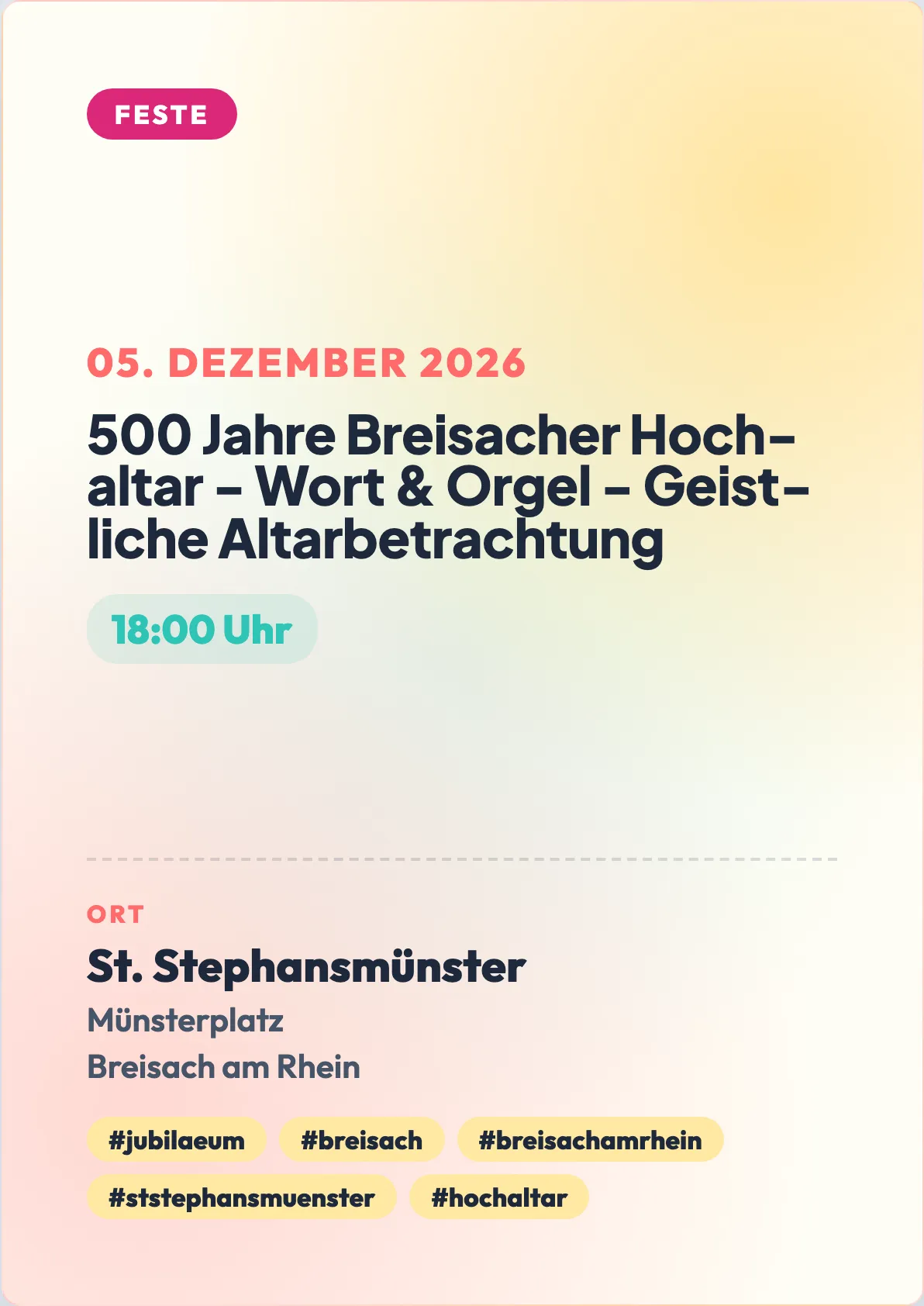 Veranstaltungsflyer