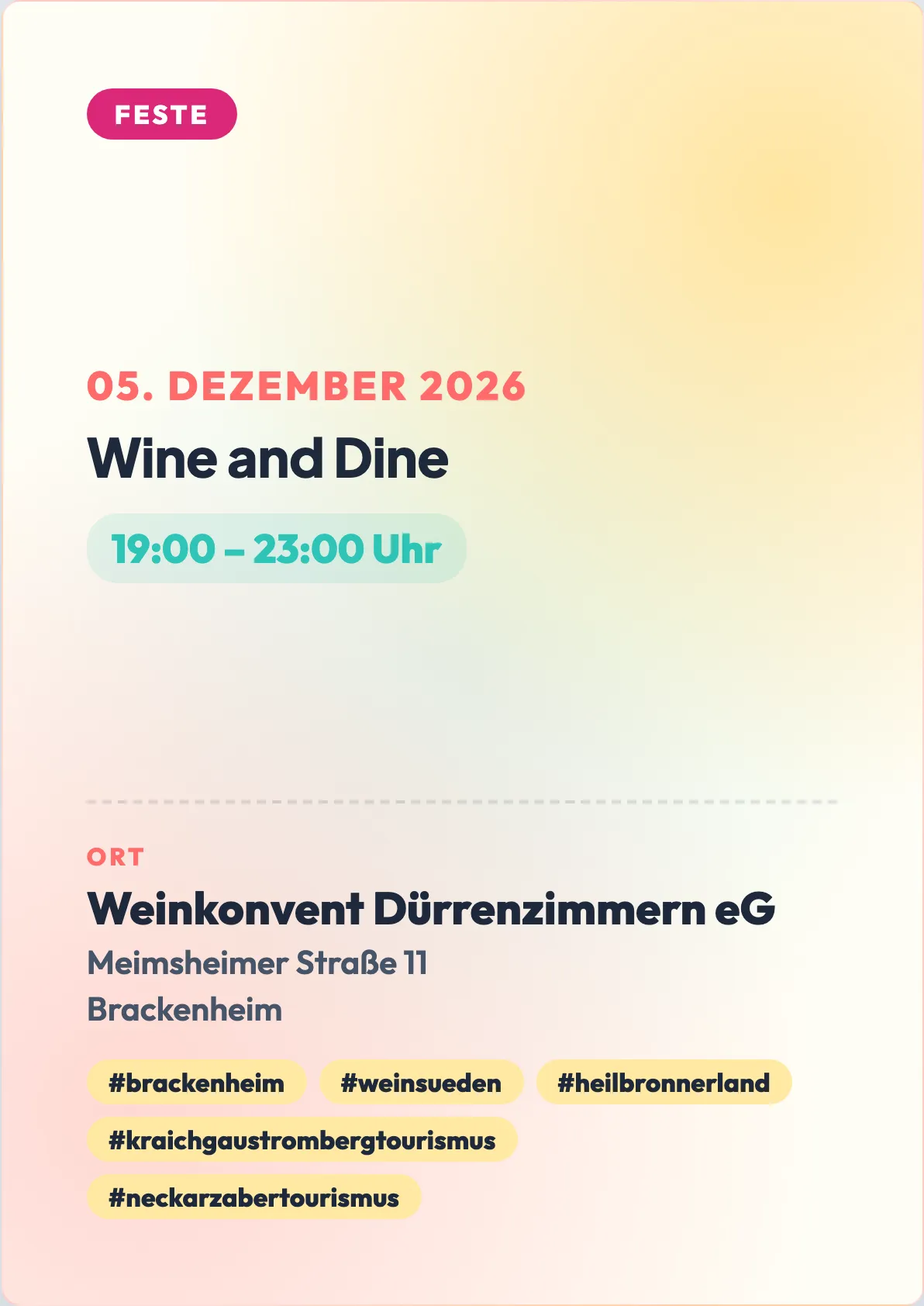 Veranstaltungsflyer