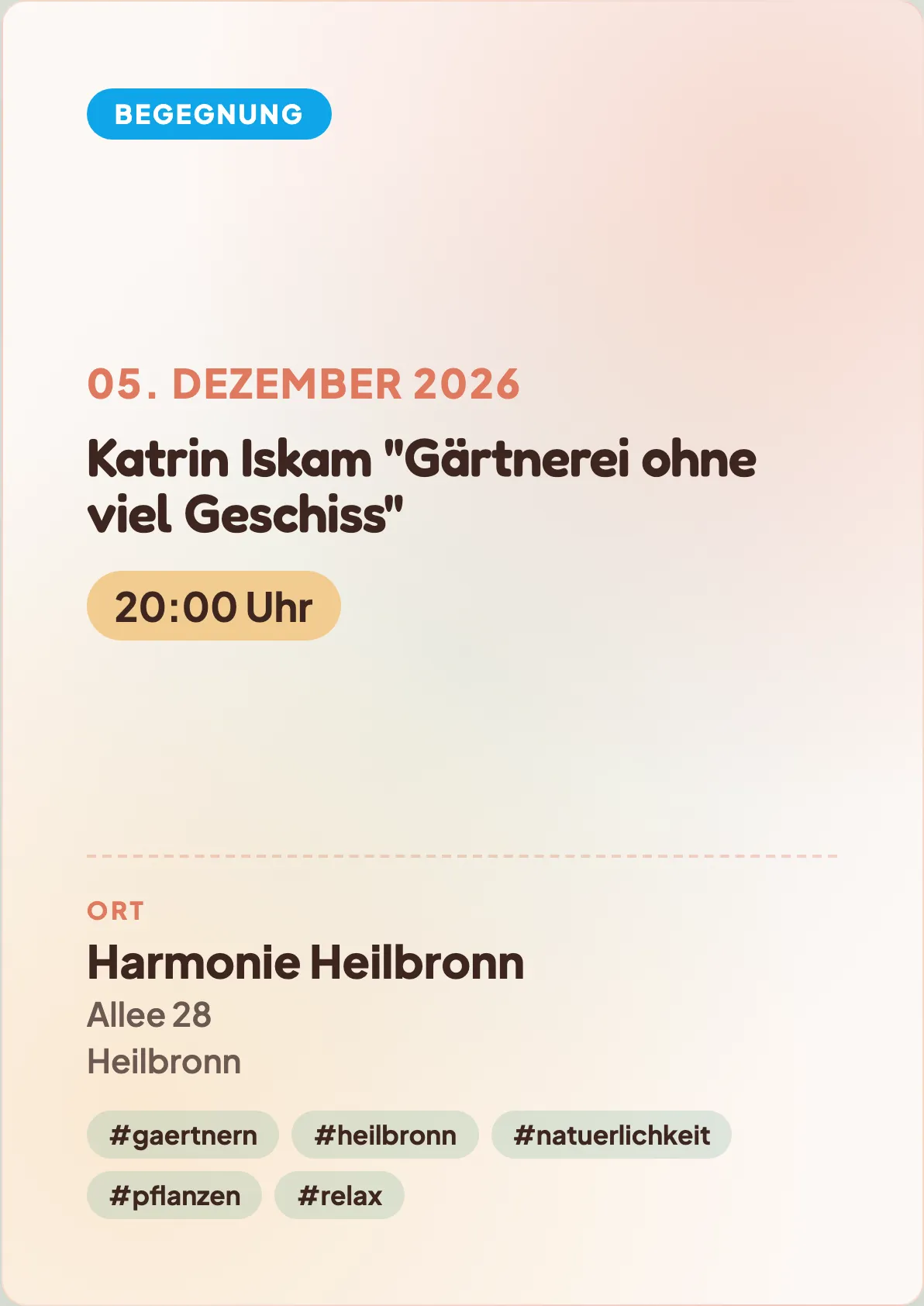 Veranstaltungsflyer